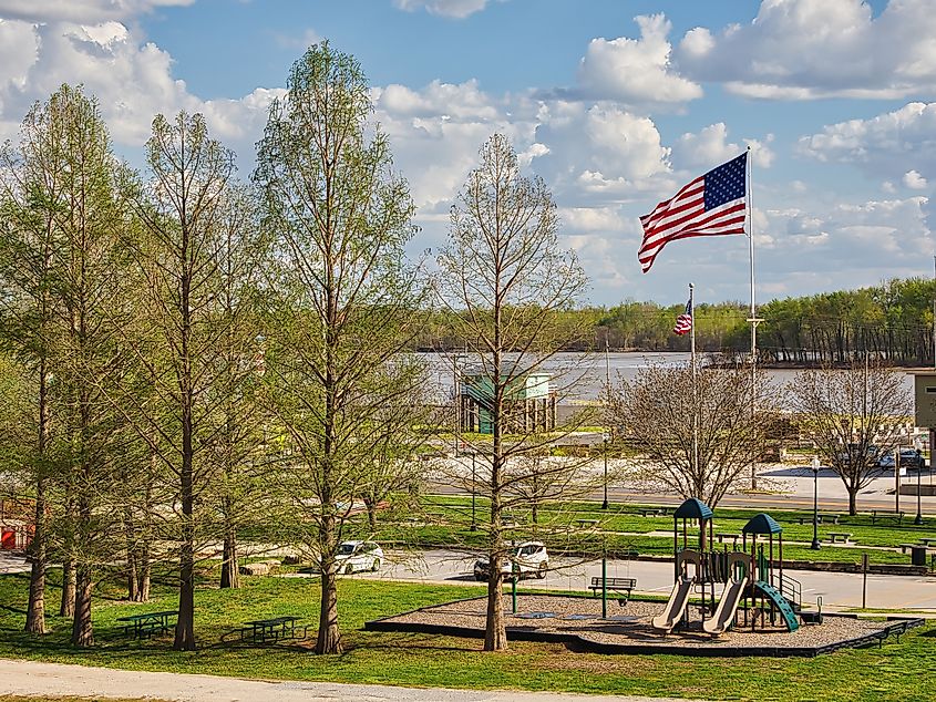 Mississippi River in Grafton, Illinois.
