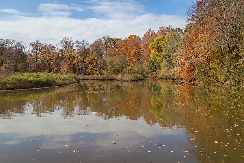 Evans Pond in Haddonfield, New Jersey.