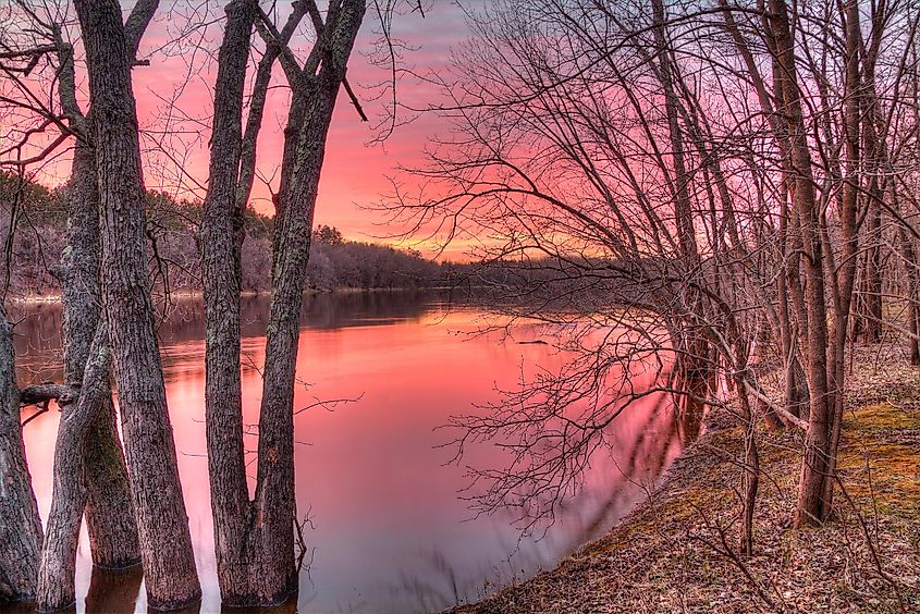 Beautiful scenery at Crow Wing State Park, Minnesota.