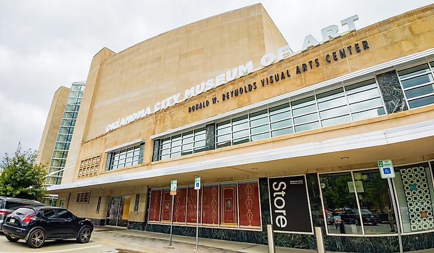 Exterior view of the Oklahoma City Museum of Art.