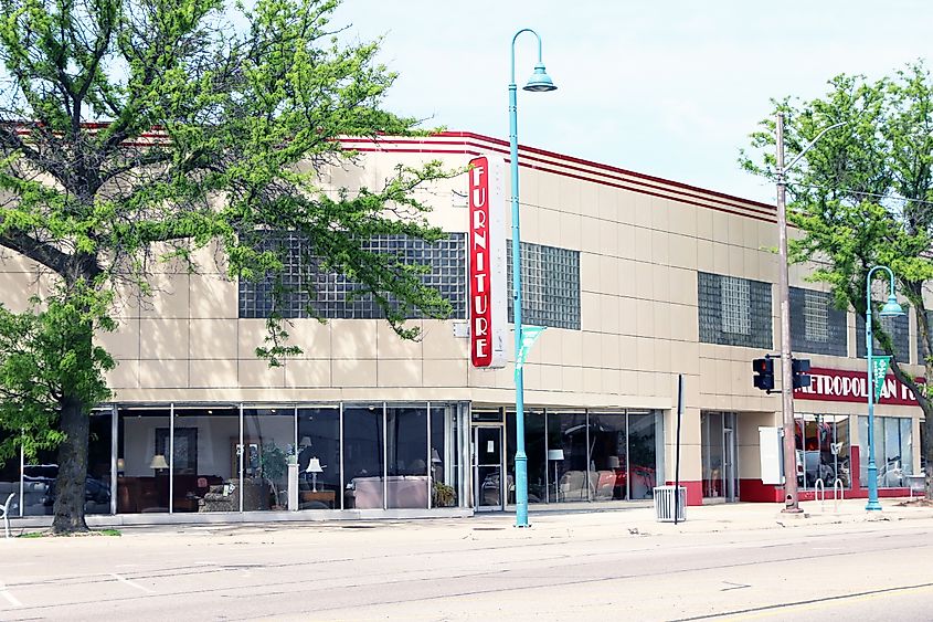 This store has been serving the people of this suburban Detroit community since the 1950's. Allen Park, Michigan. Editorial credit: James R. Martin / Shutterstock.com