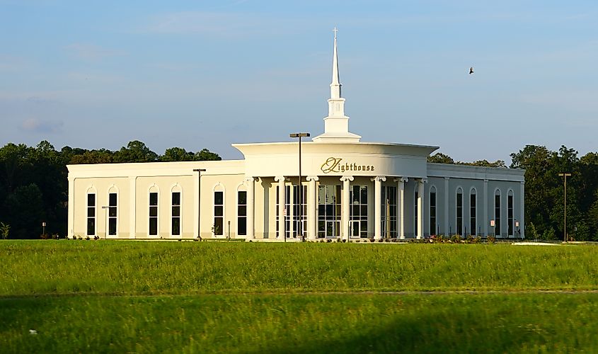 The Lighthouse Church off Route 1 in Milford, Delaware.