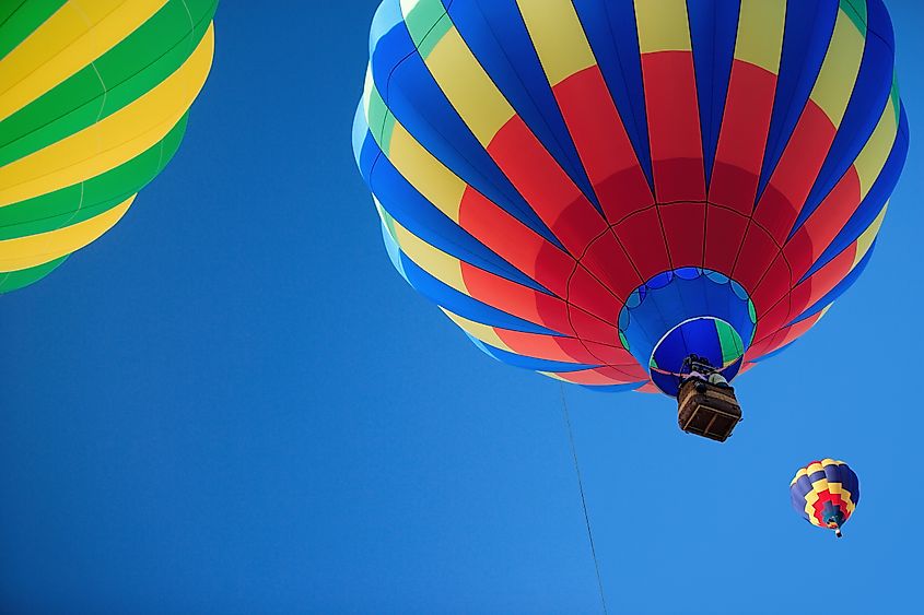 Hot air balloons in Driggs, Idaho.