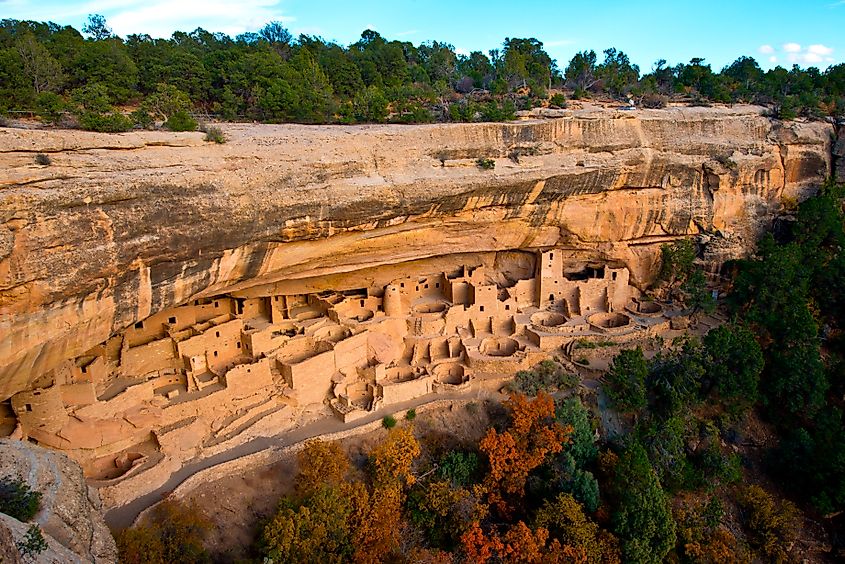 USA, Colorado, Cortez. Mesa Verde's Cliff Palace, cliff dwelling. Image Credit Danita Delimont via shutterstock.