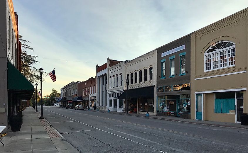 North Church Street in Hertford, North Carolina