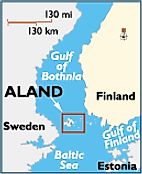 Aland Islands Map Finland