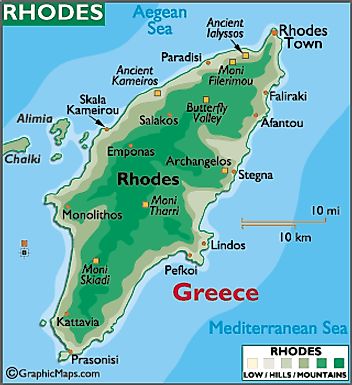 Rhodes Attractions Map