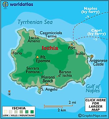 Ischia Map Italy