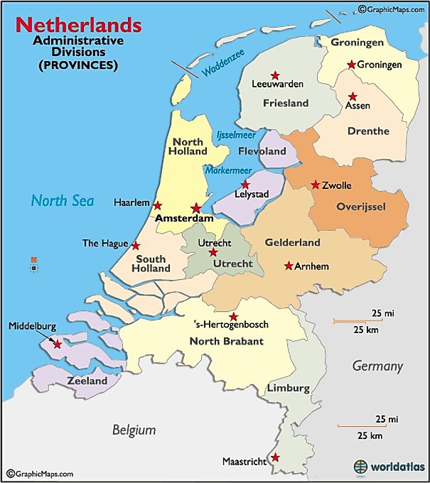 Netherlands Regions Map