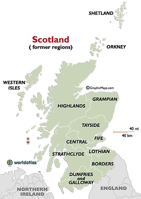 Scotland Regions Map