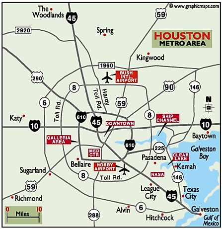 Houston Texas Map