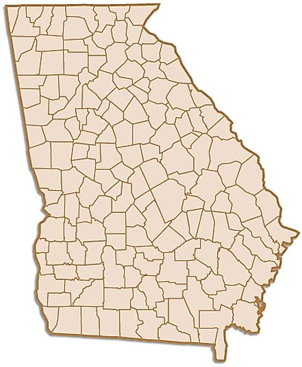 Georgia County Map