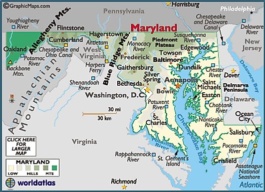 Annapolis Md Map - Maryland Cities, Annapolis Vacation Attractions ...