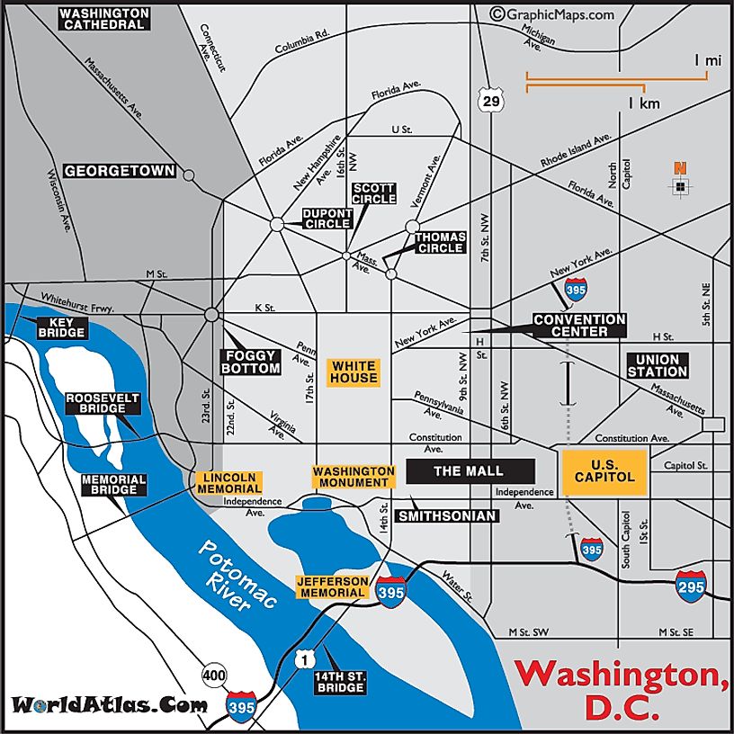 Map of Washington, D.c. Map