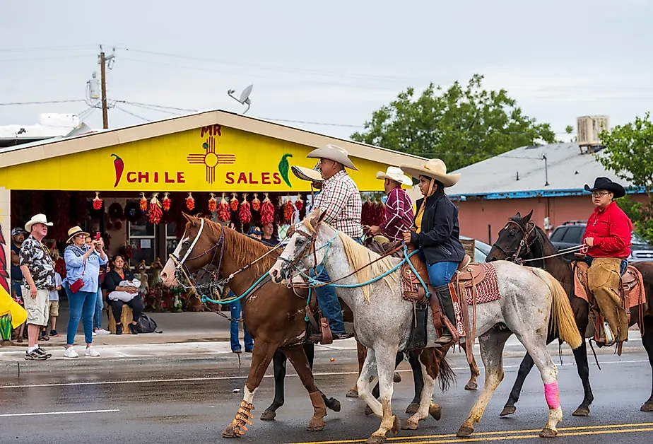 The Annual Hatch Chile Festival in Hatch, New Mexico. Image credit kenelamb photographics via Shutterstock