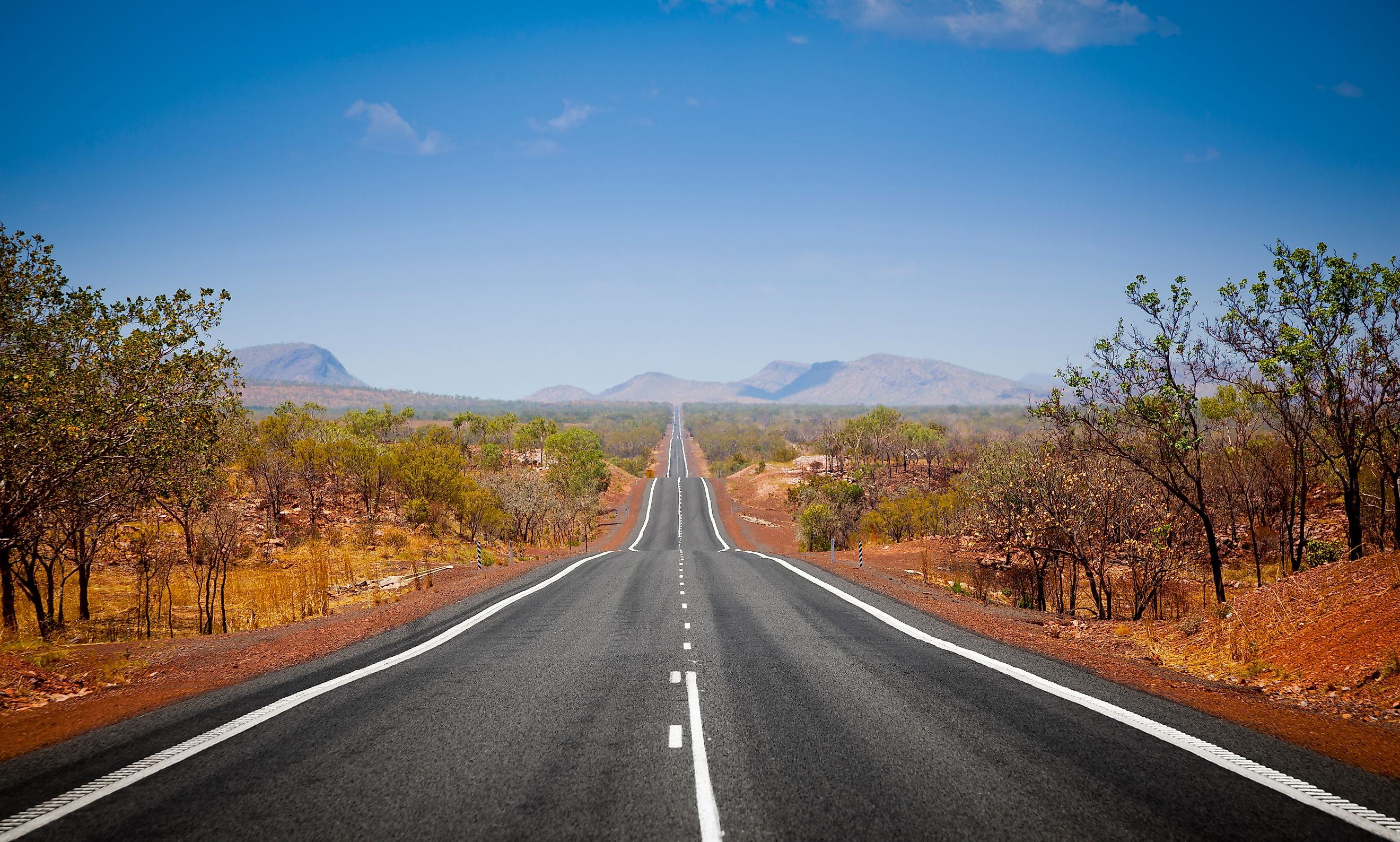 The open road in Kimberly, Western Australia.