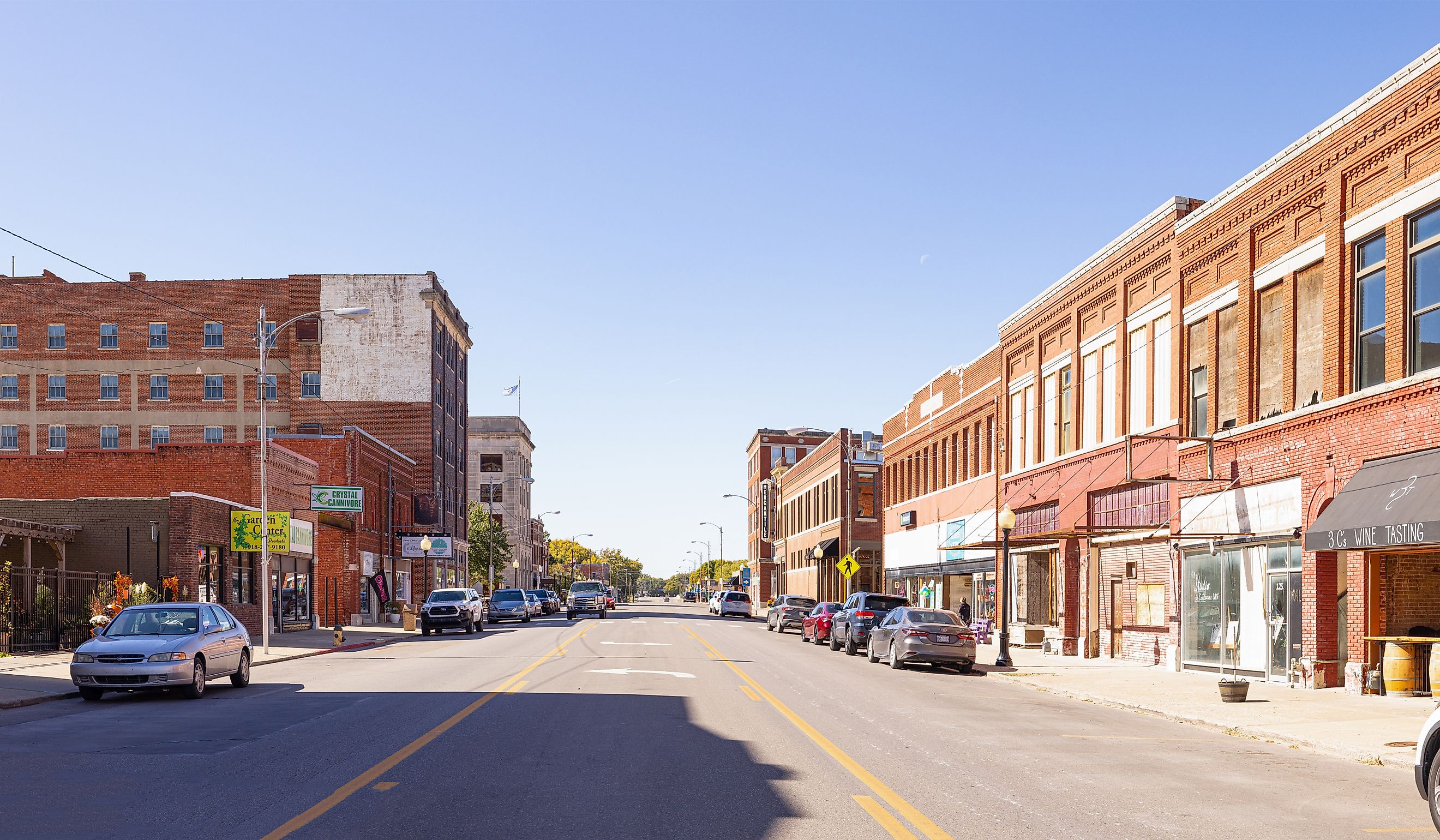 The old business district on Main Street, Pawhuska, Oklahoma. Image credit Roberto Galan via Shutterstock