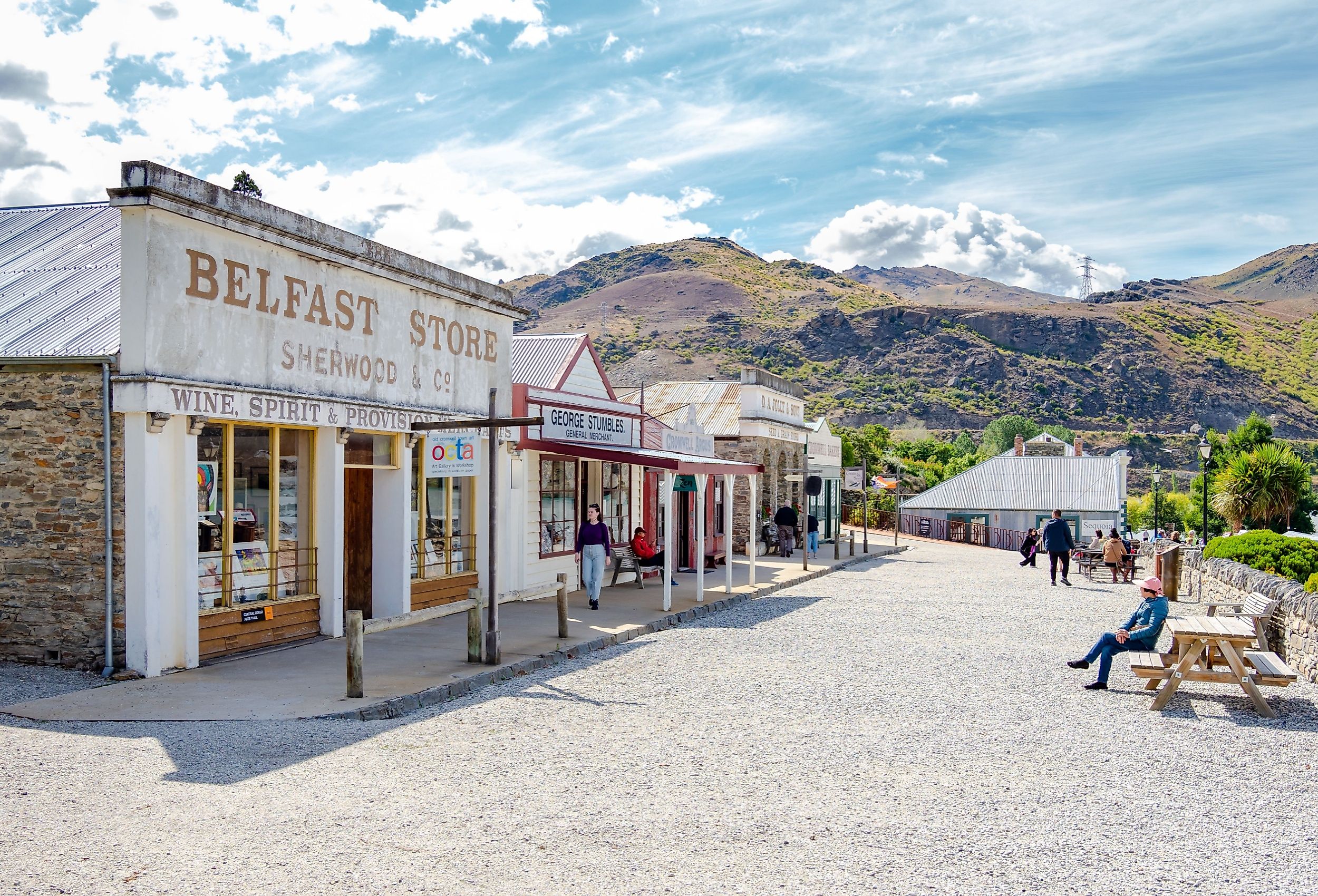 Cromwell Heritage Precinct, Central Otago’s best kept secret, a free visitor attraction that has something for the whole family. Editorial credit: Robert CHG / Shutterstock.com