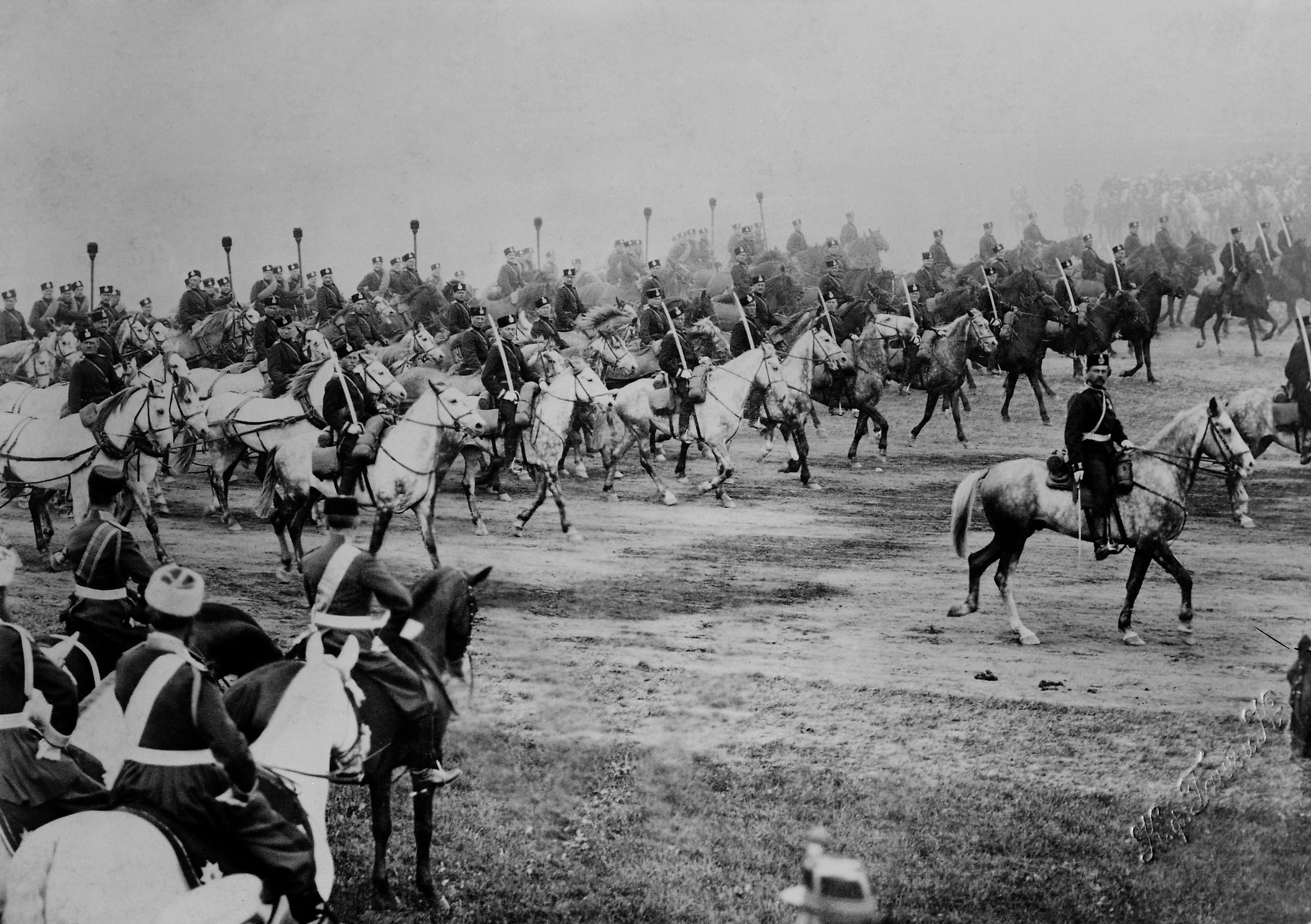 World War 1. Czar Nicolas II reviewing Russian troops. Image by Everett Collection via Shutterstock.com