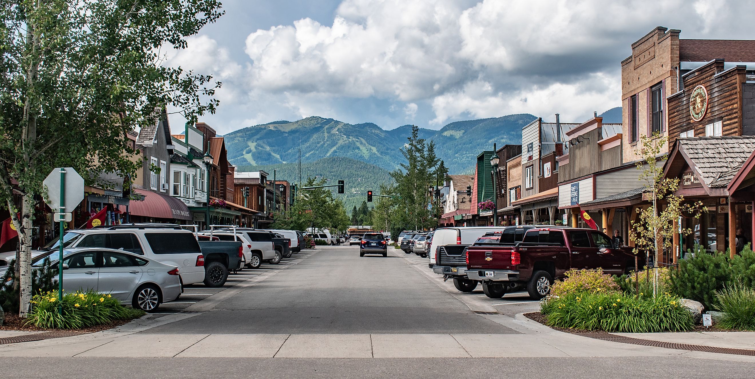 Main Street in Whitefish, Montana. Editorial credit: Beeldtype / Shutterstock.com