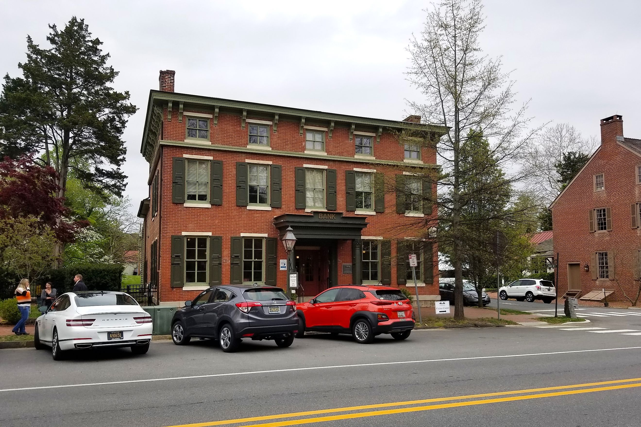 Historic Odessa Bank on Main Street, Odessa, Delaware, USA. Editorial credit: Khairil Azhar Junos / Shutterstock.com