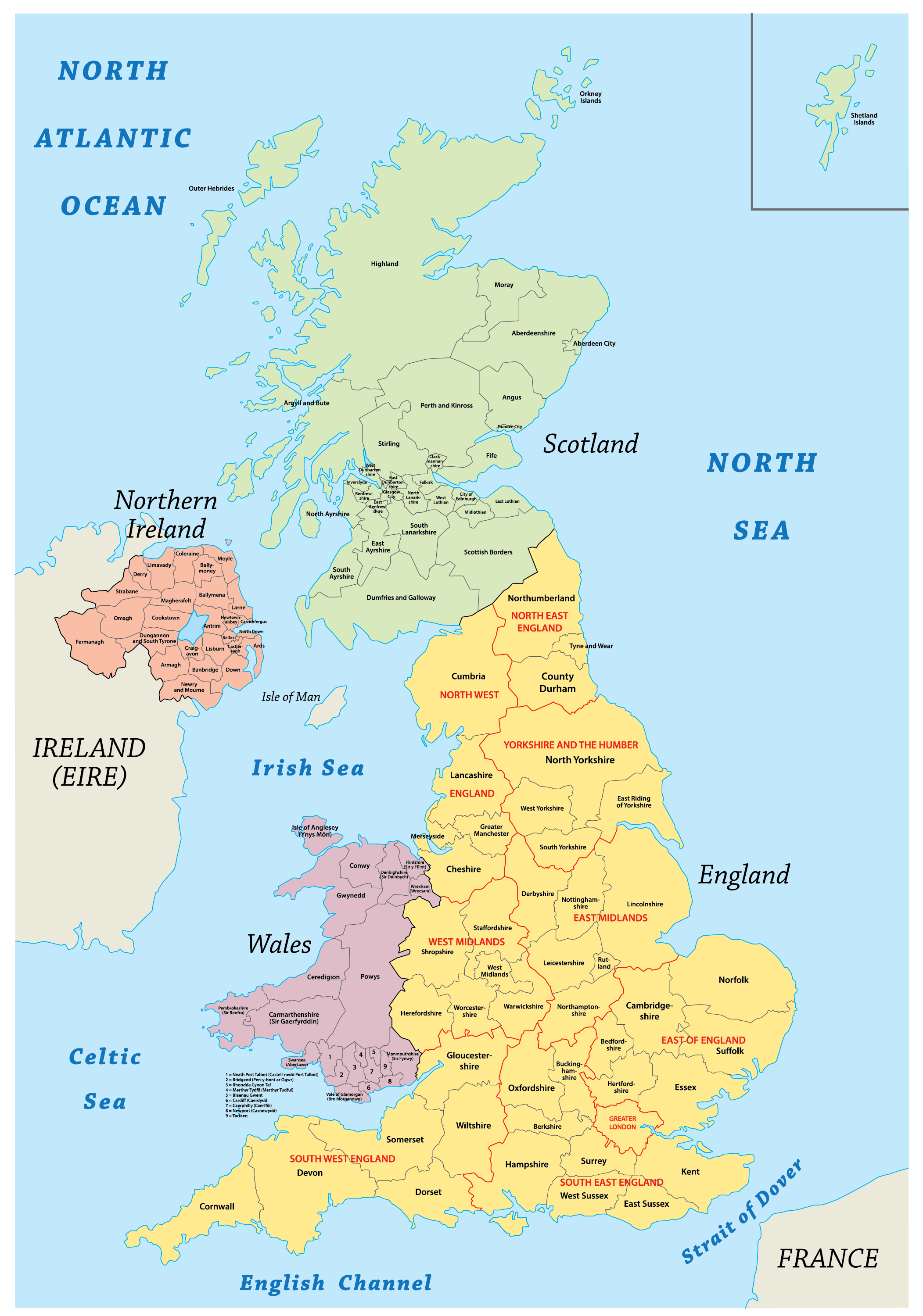 The United Kingdom Maps Facts World Atlas