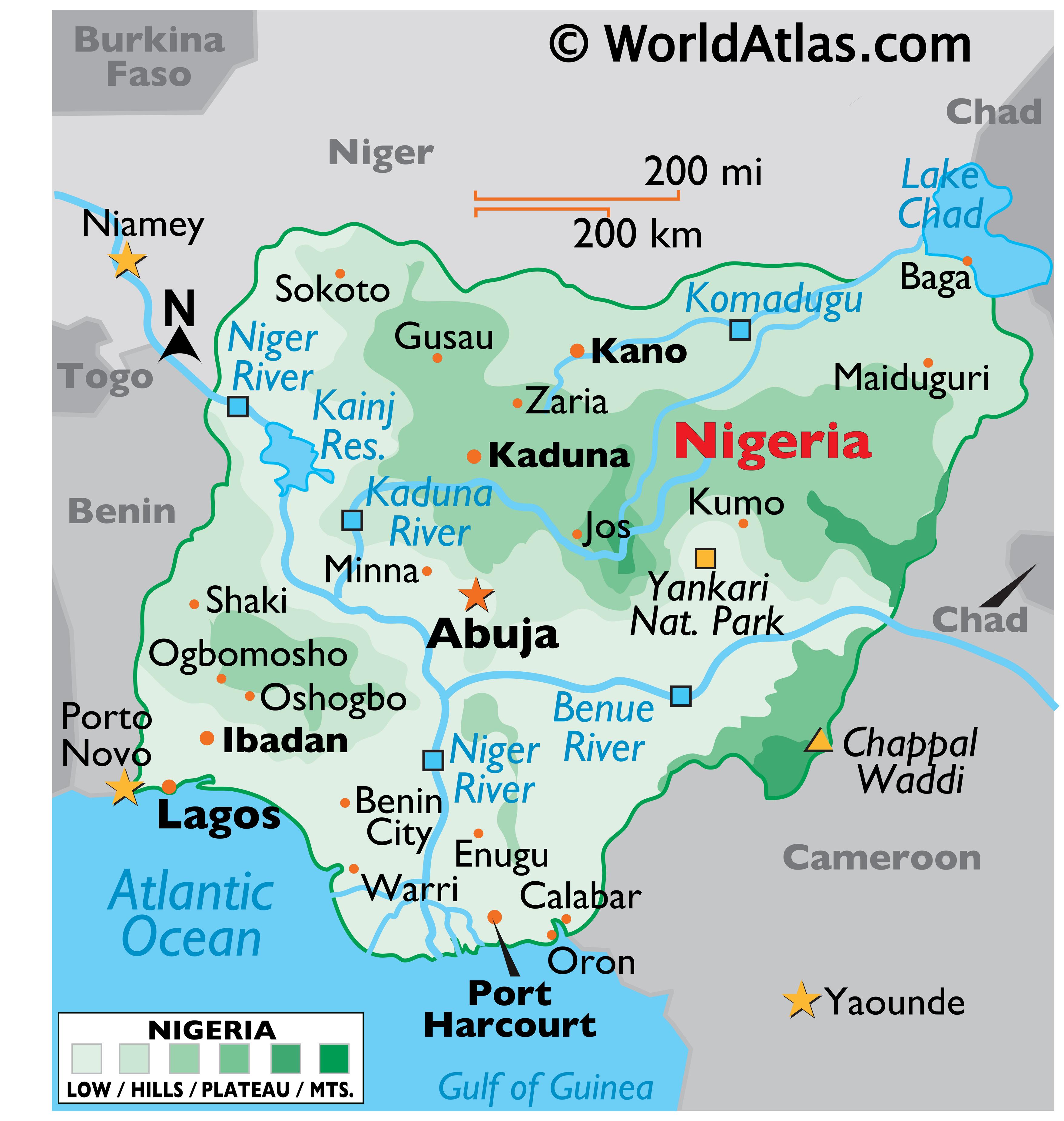 Nigeria Maps Facts World Atlas