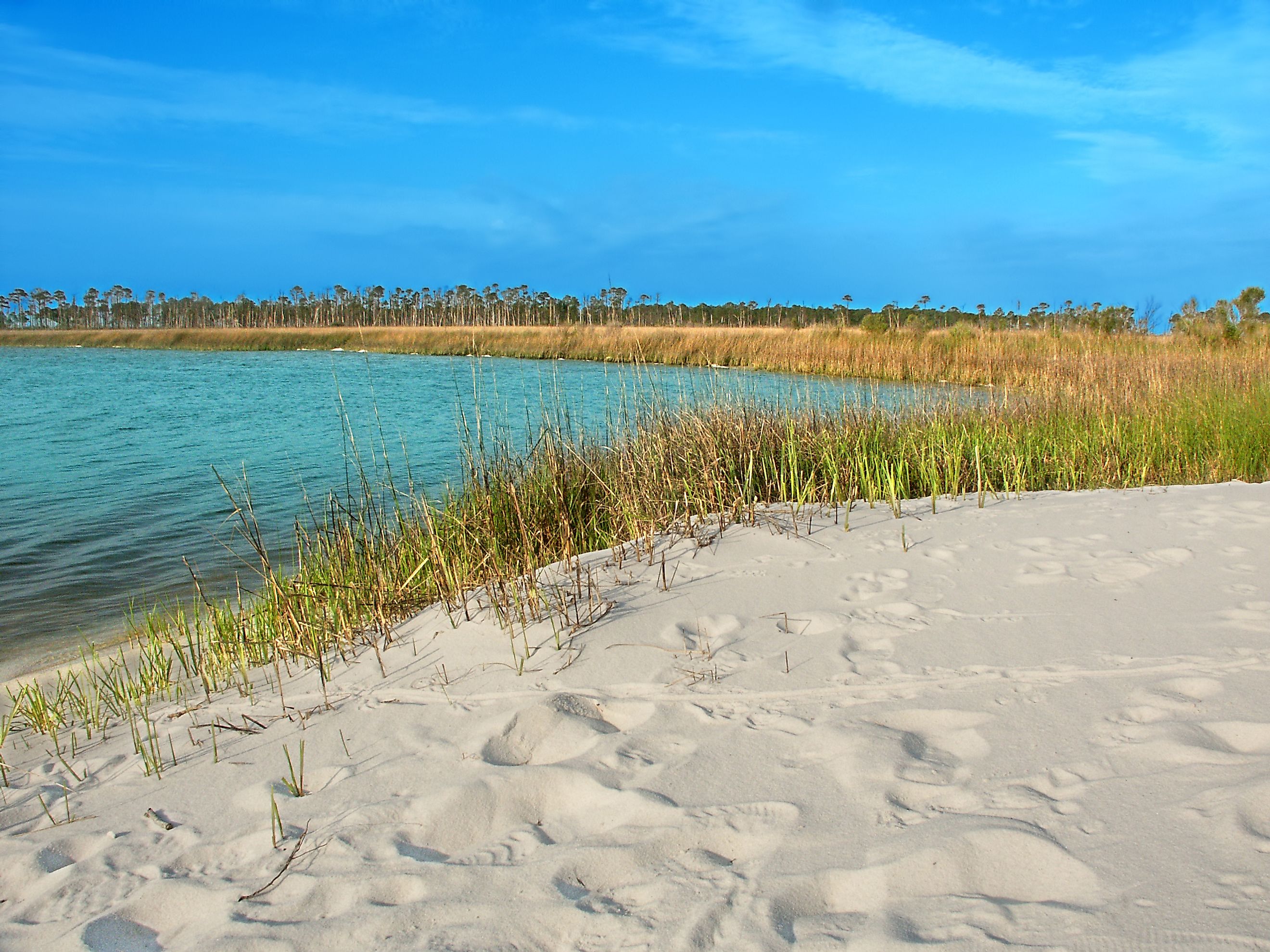 Horn Island Lagoon in Mississippi