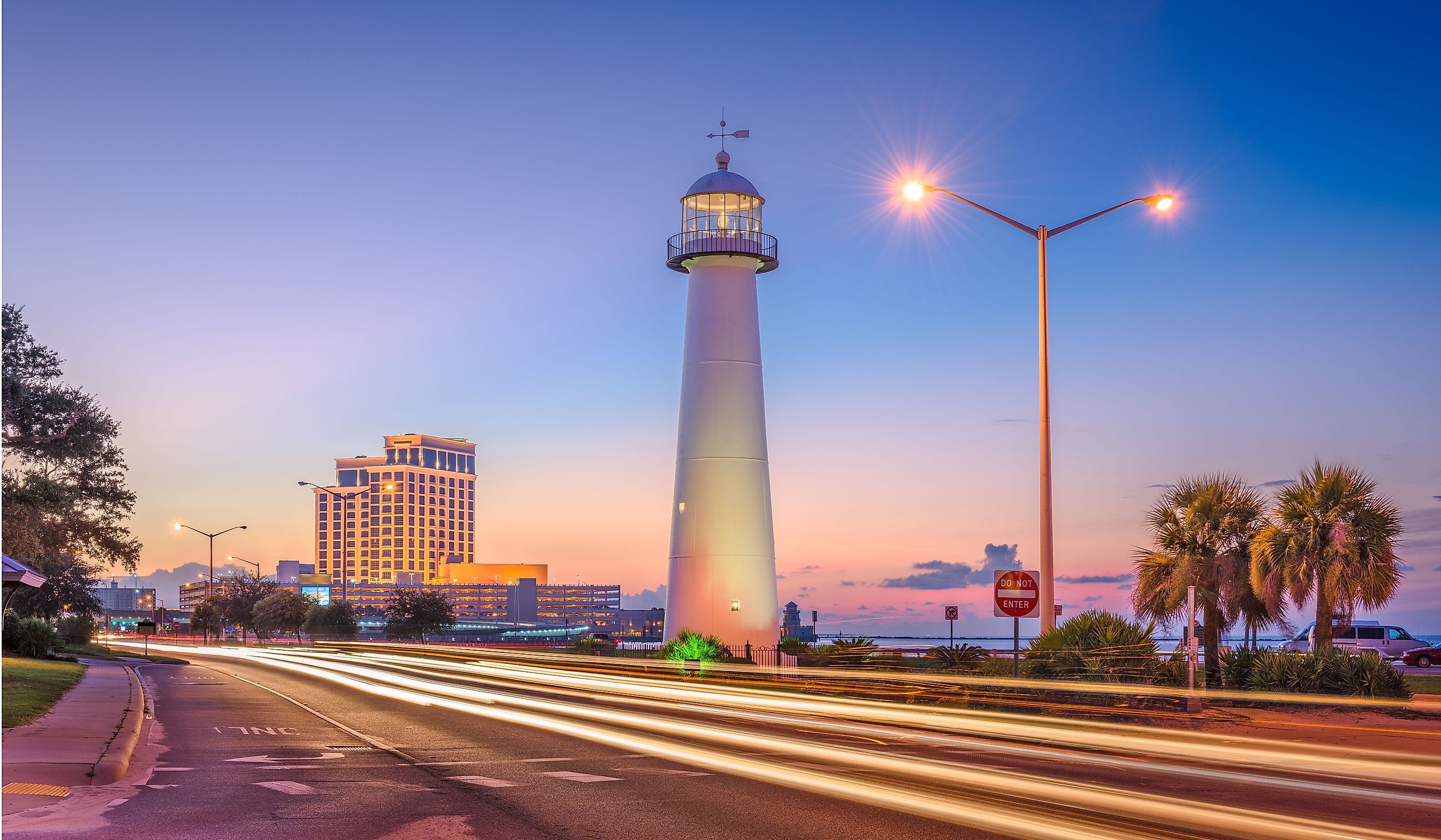 Biloxi, Mississippi, USA at Biloxi Lighthouse.