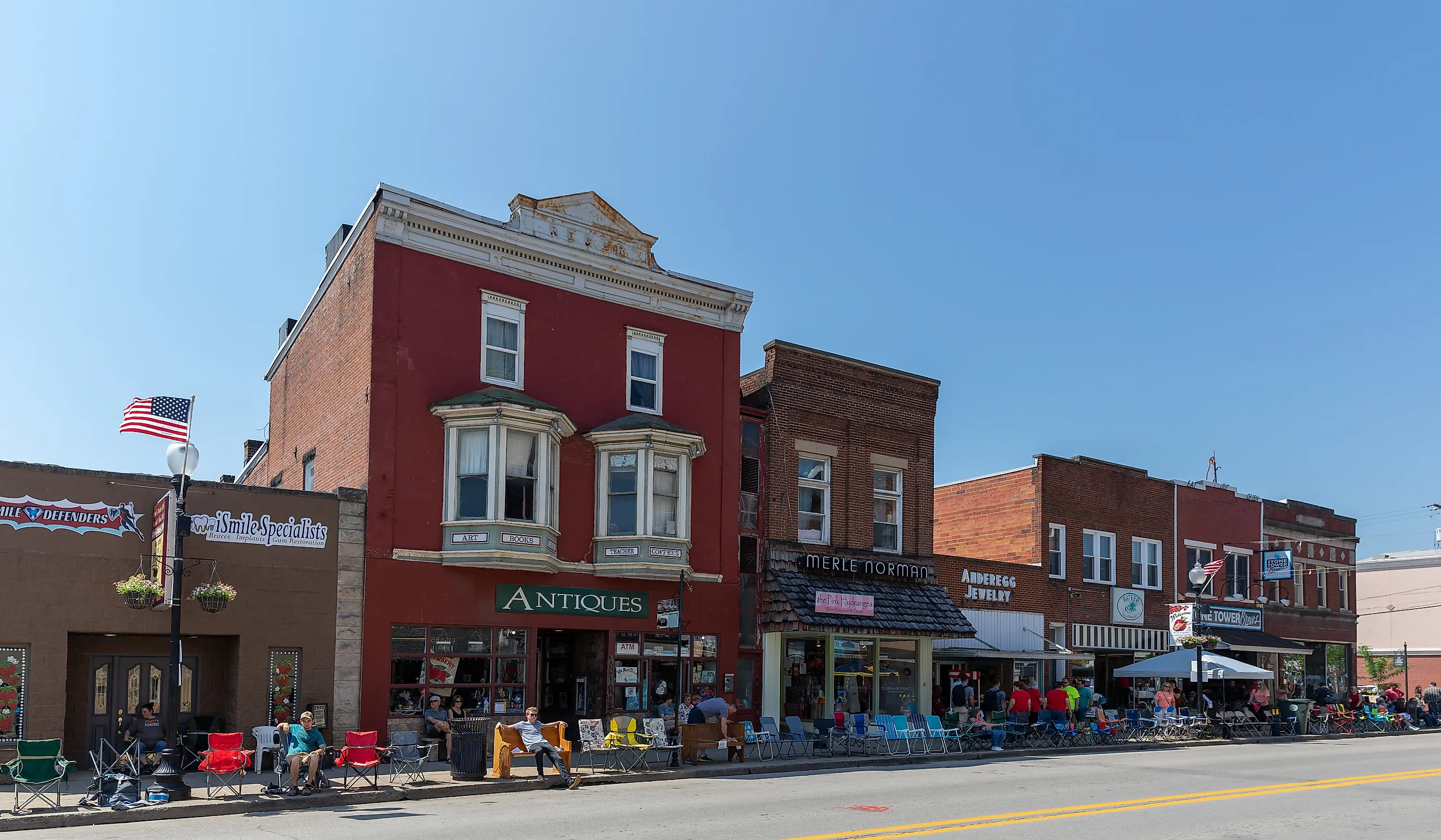 Downtown Buckhannon, West Virginia. Image credit Roberto Galan via Shutterstock.com