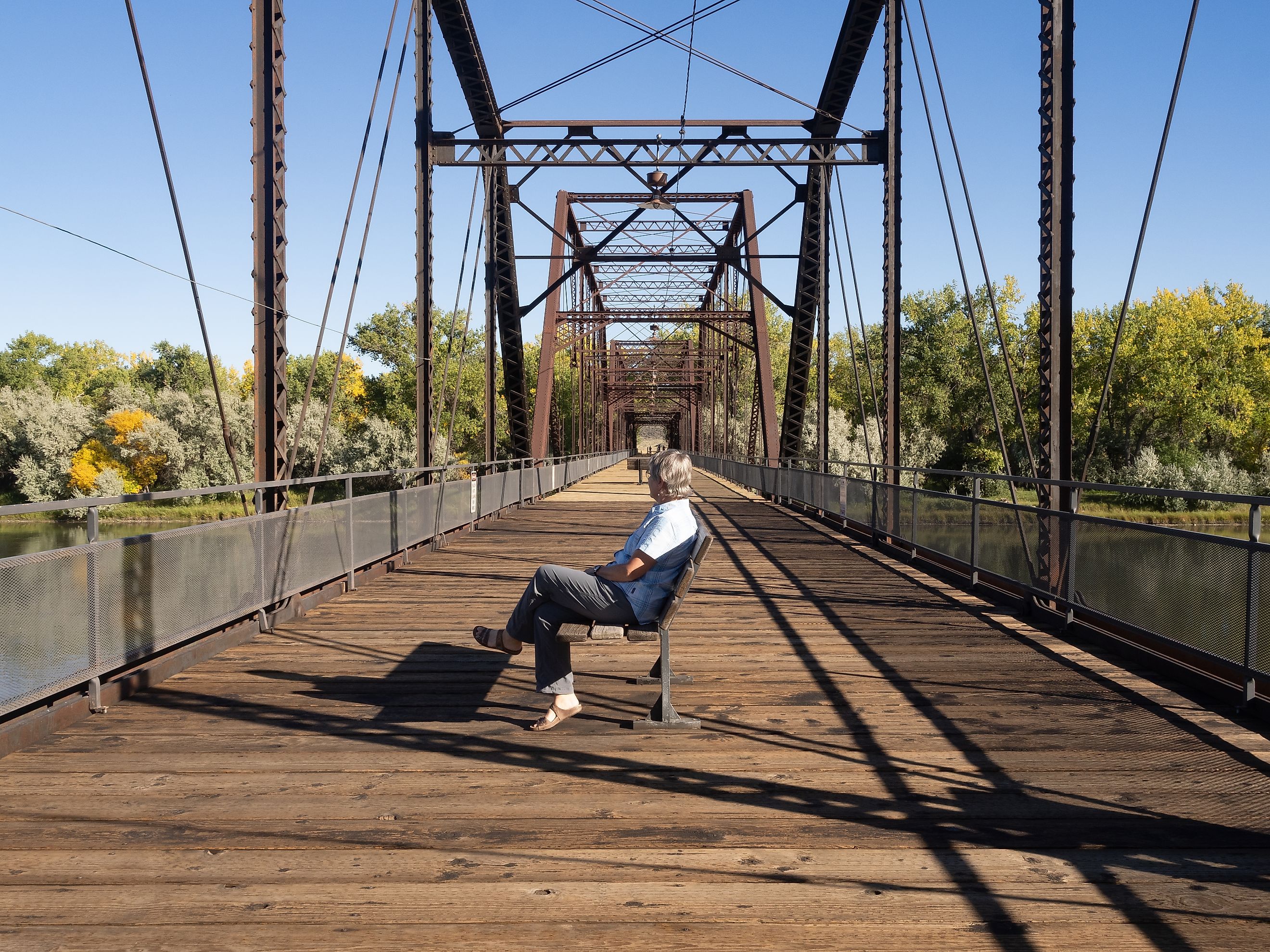 Fort Benton Bridge in Fort Benton, Montana.