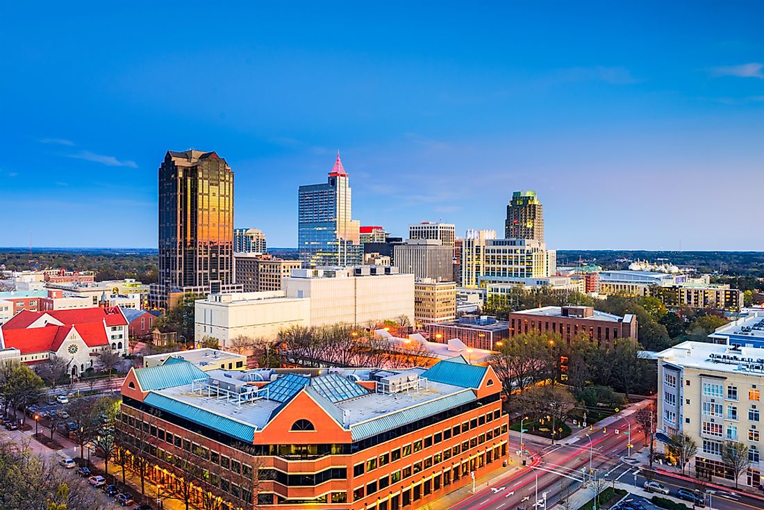 The Largest Cities In North Carolina Worldatlas