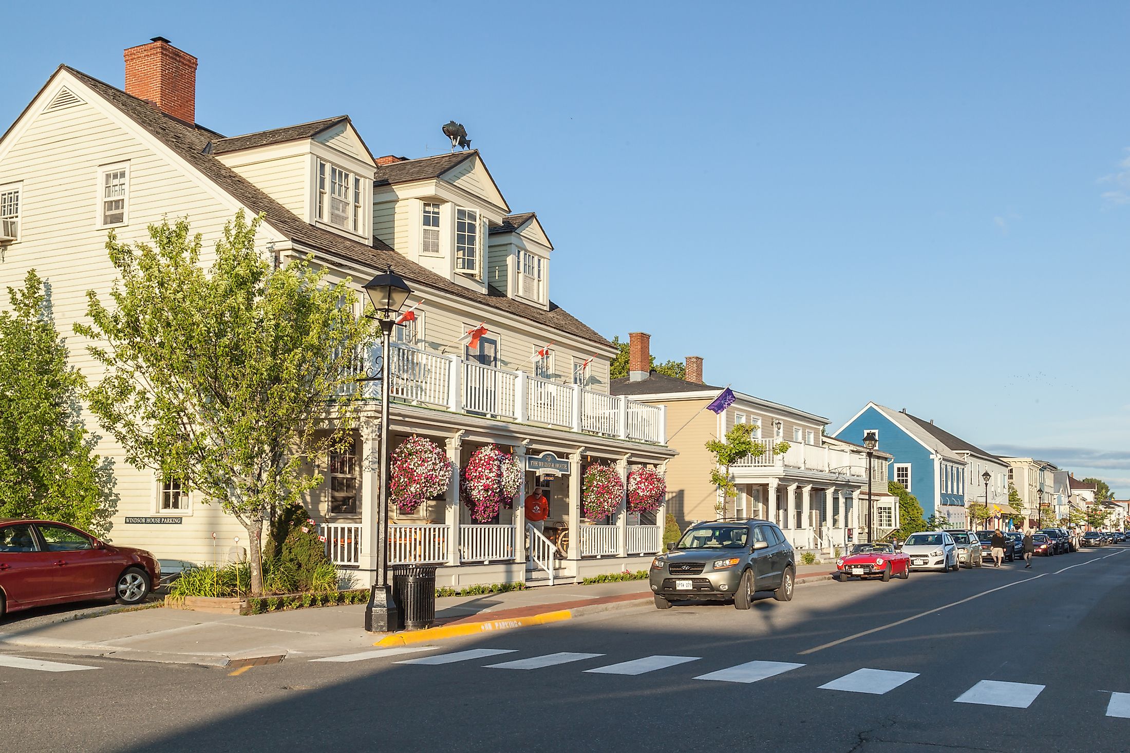 Street view of St. Andrews (St. Andrews By-the-Sea) in New Brunswick, Canada. Editorial credit: JHVEPhoto / Shutterstock.com