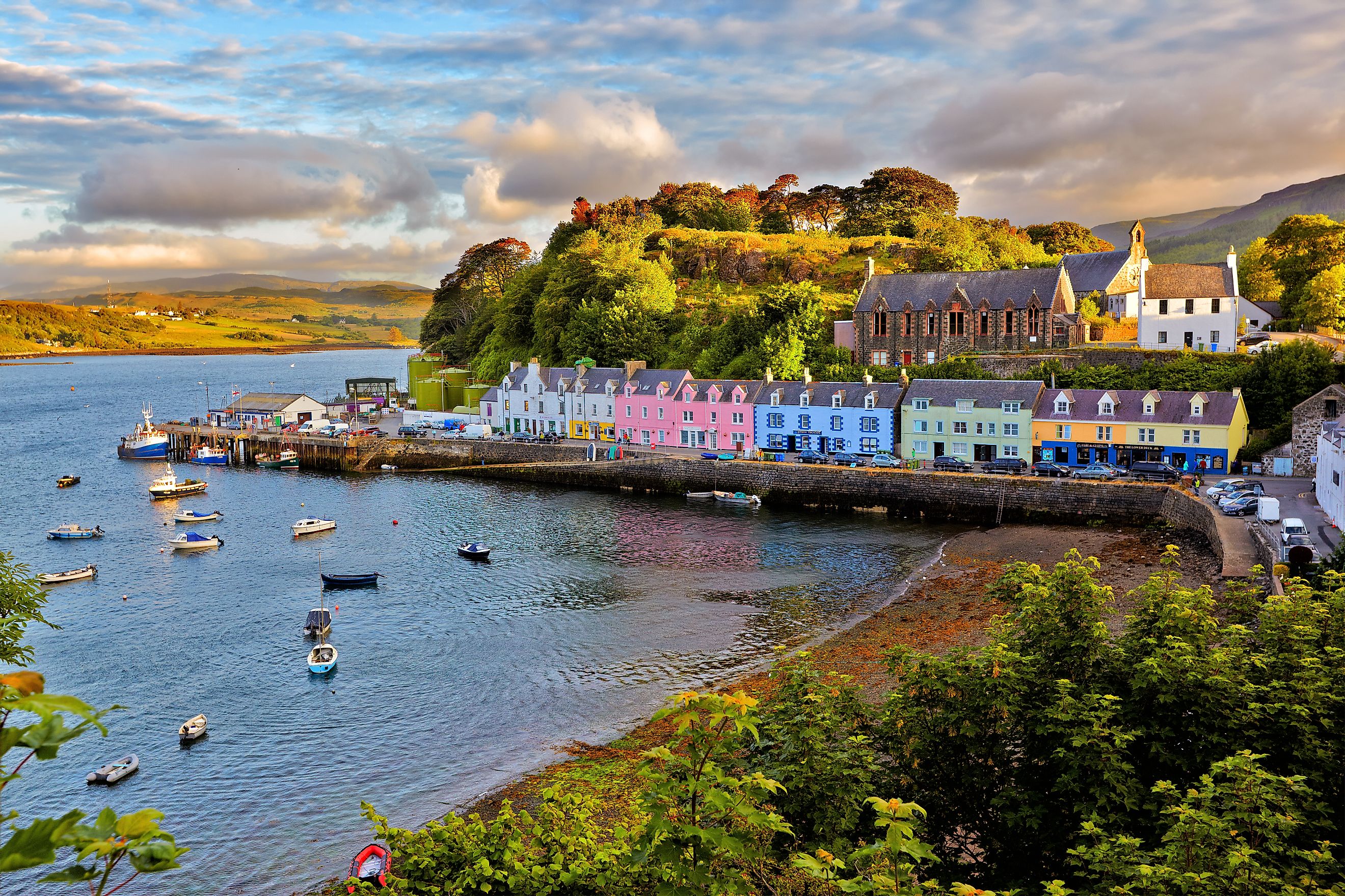 Portree before sunset, Isle of Skye, Scotland