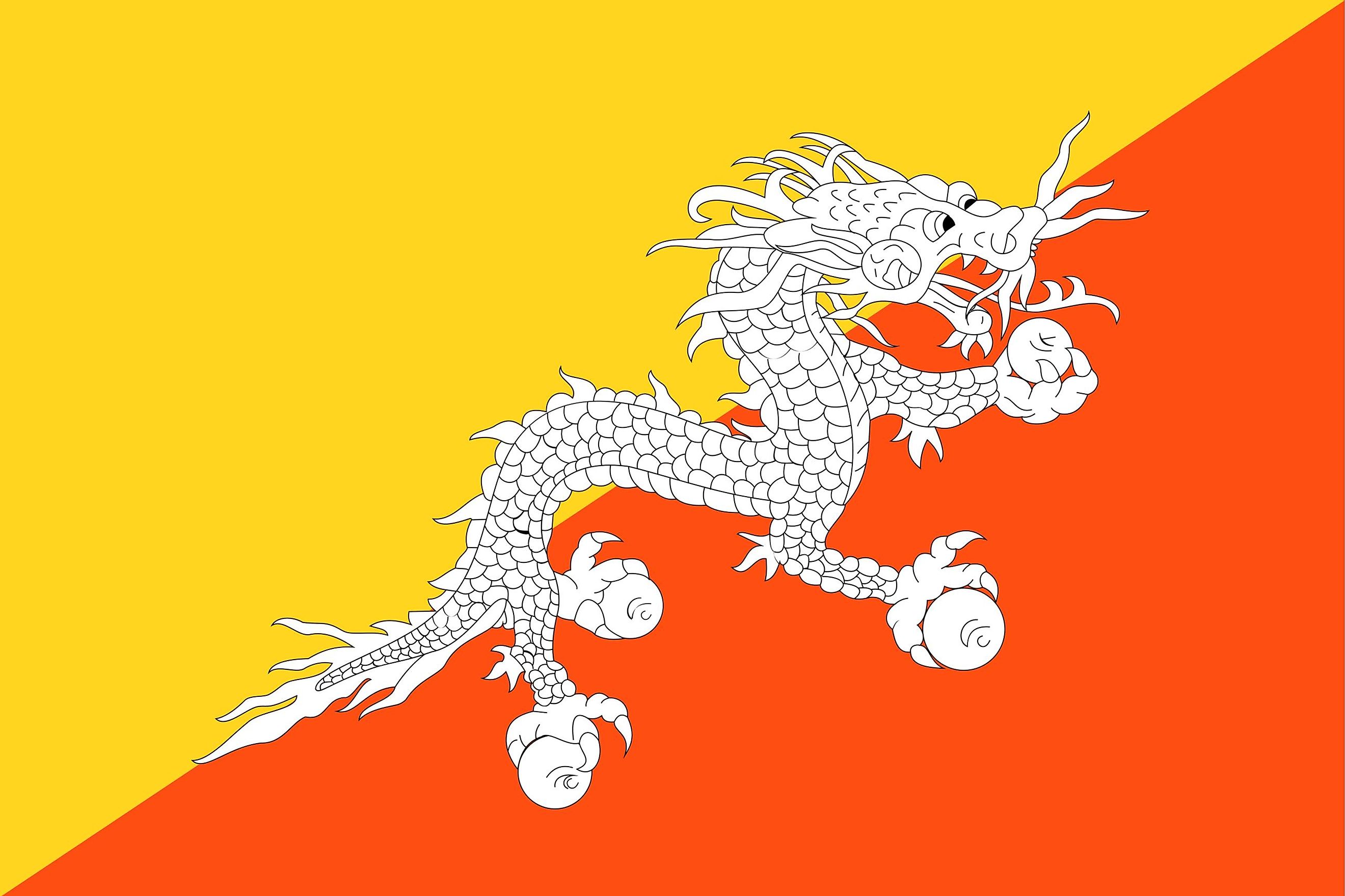 Country Flags That Feature A Dragon WorldAtlas