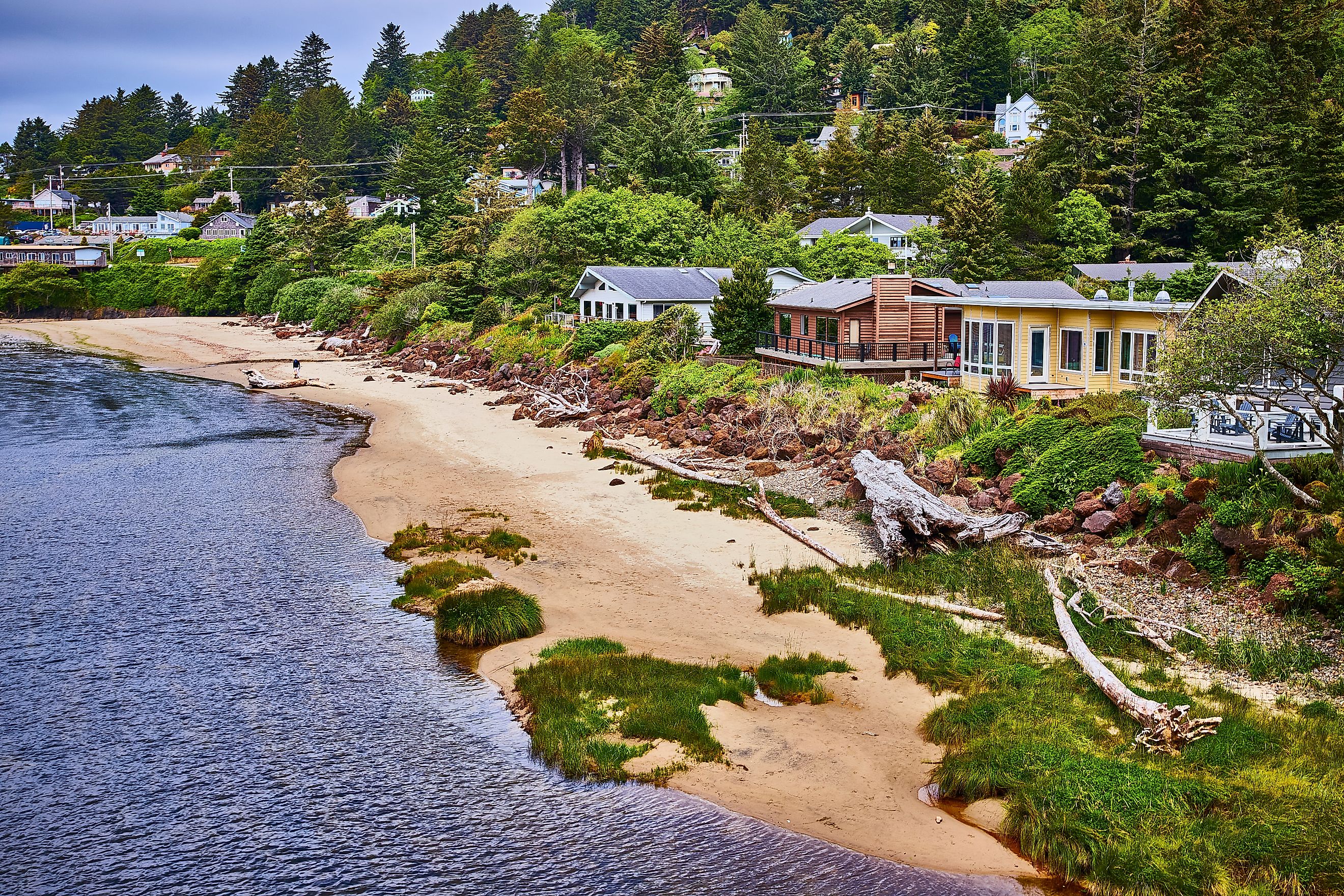 The charming town of Yachats, Oregon.