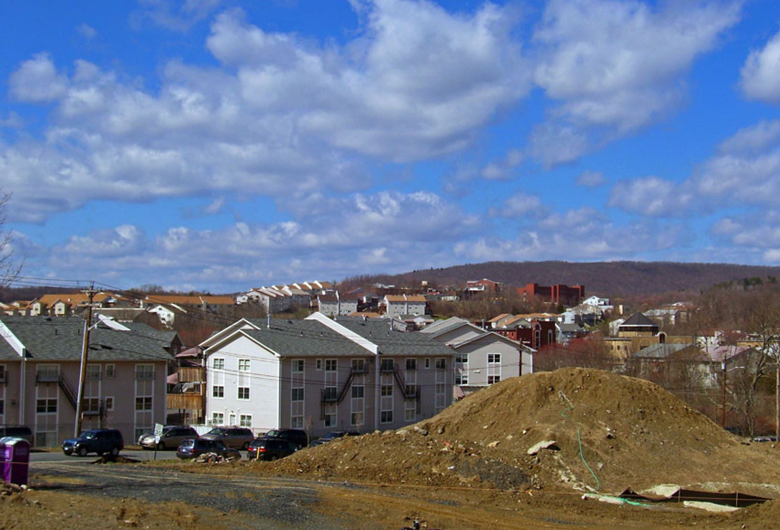 Overlooking Kiryas Joel, New York.