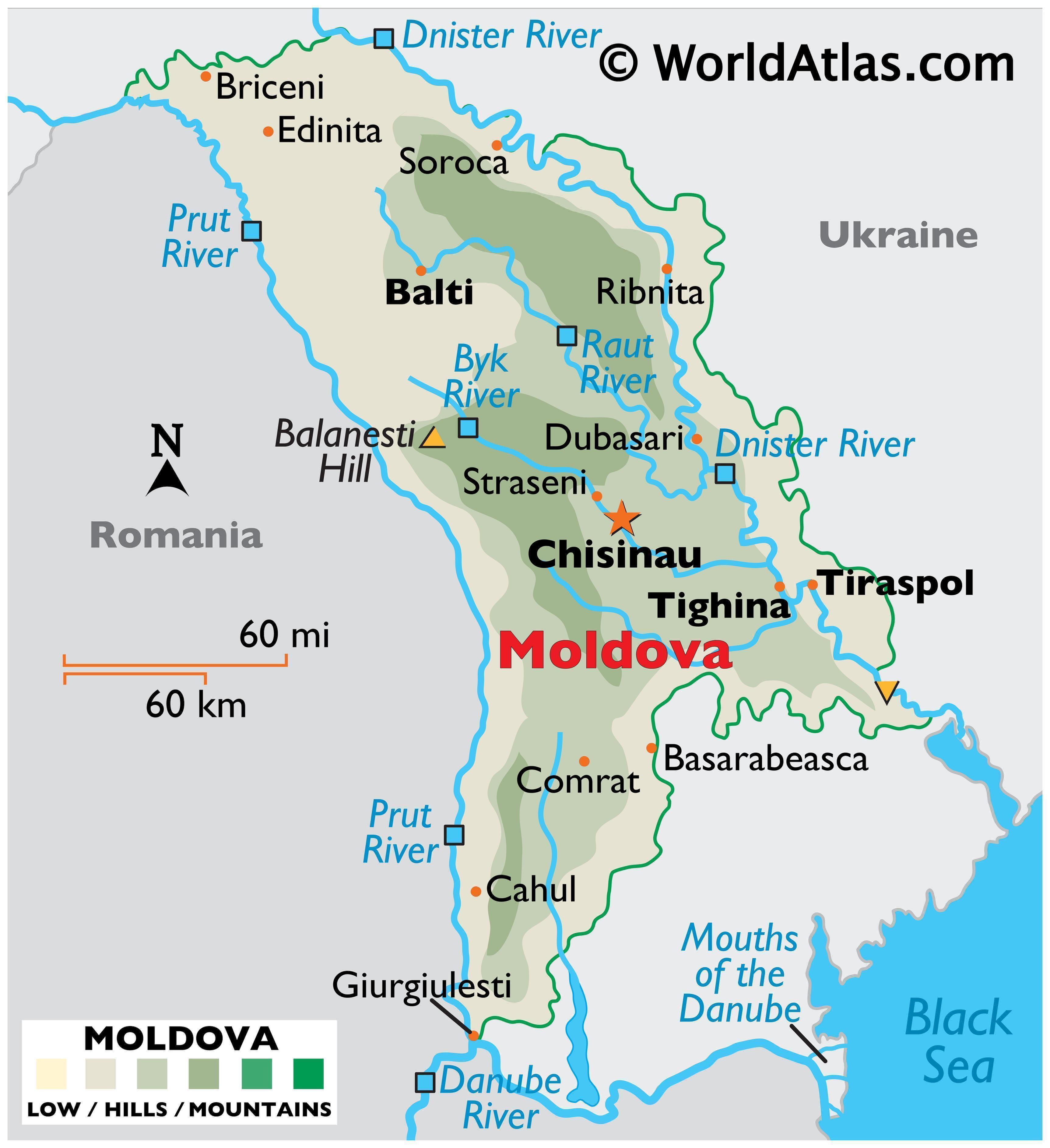 The Moldau River Map
