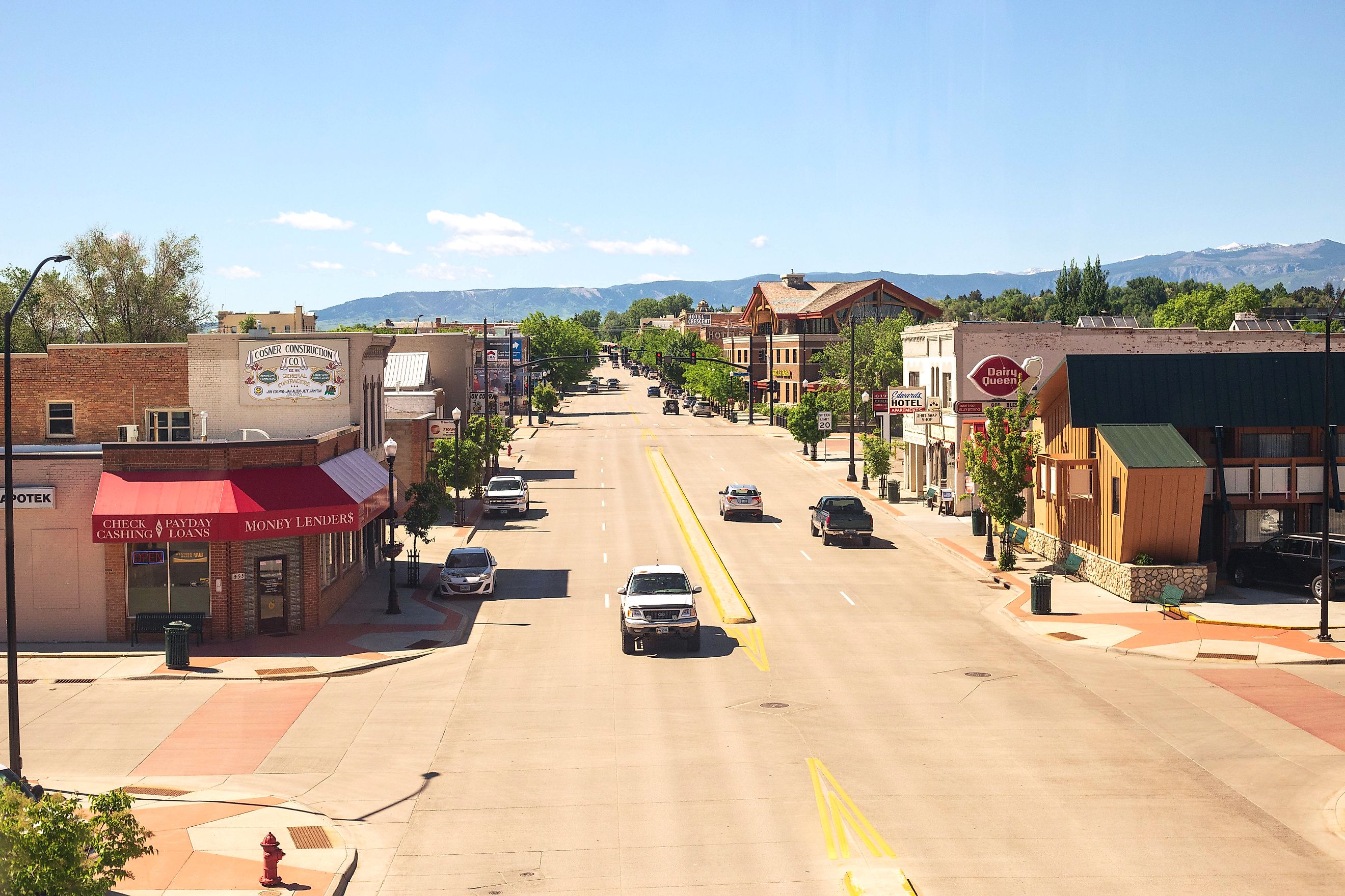 The Main Street in Sheridan, Wyoming. Editorial credit: Ems Images / Shutterstock.com.