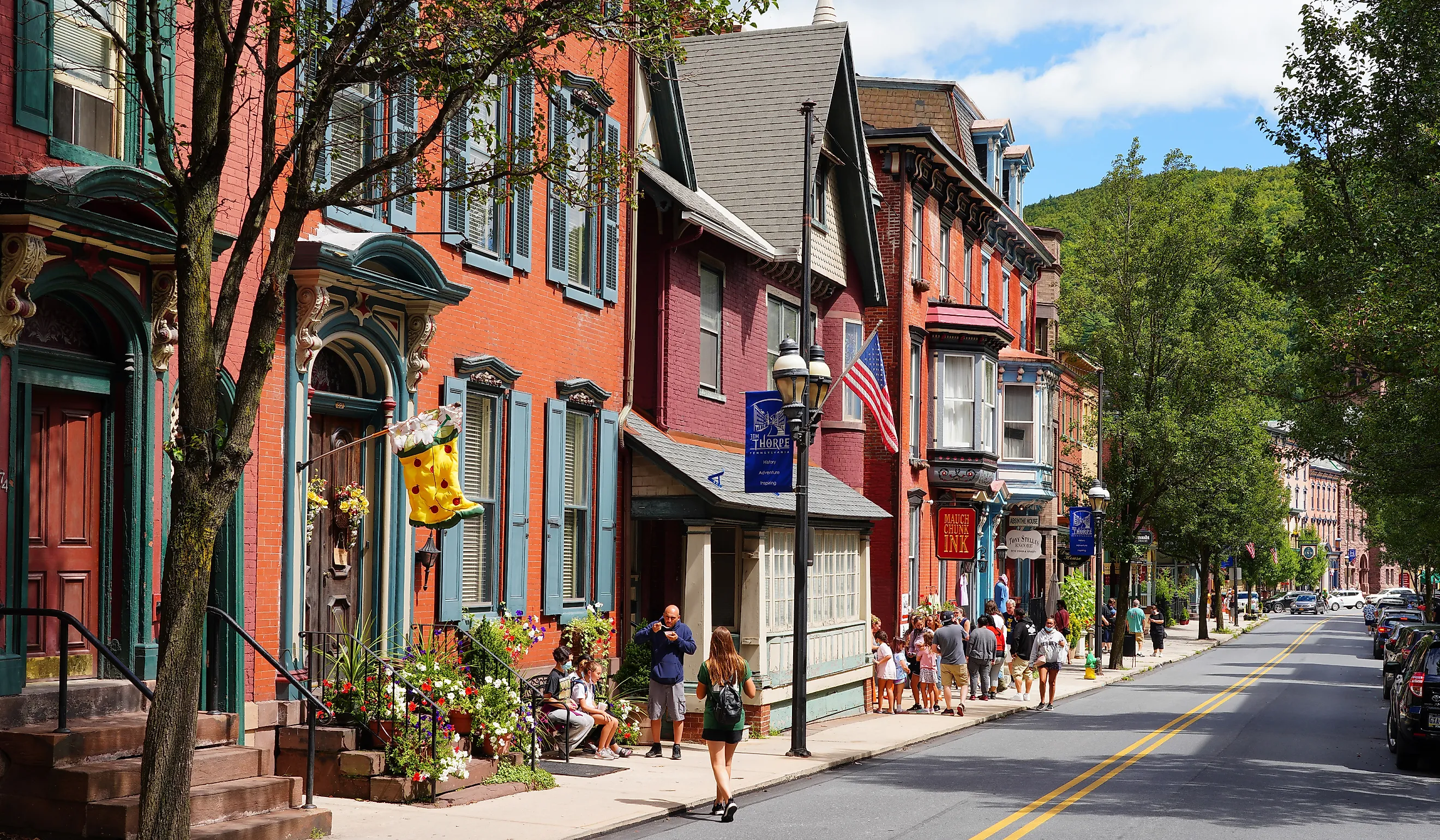 The historic town of Jim Thorpe. Editorial credit: EQRoy / Shutterstock.com