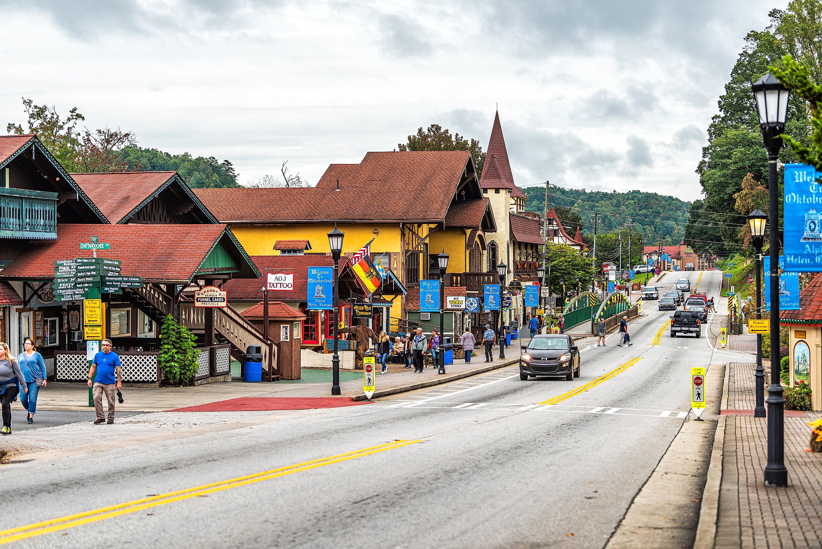 The beautiful town of Helen, Georgia. Editorial credit: Kristi Blokhin / Shutterstock.com.