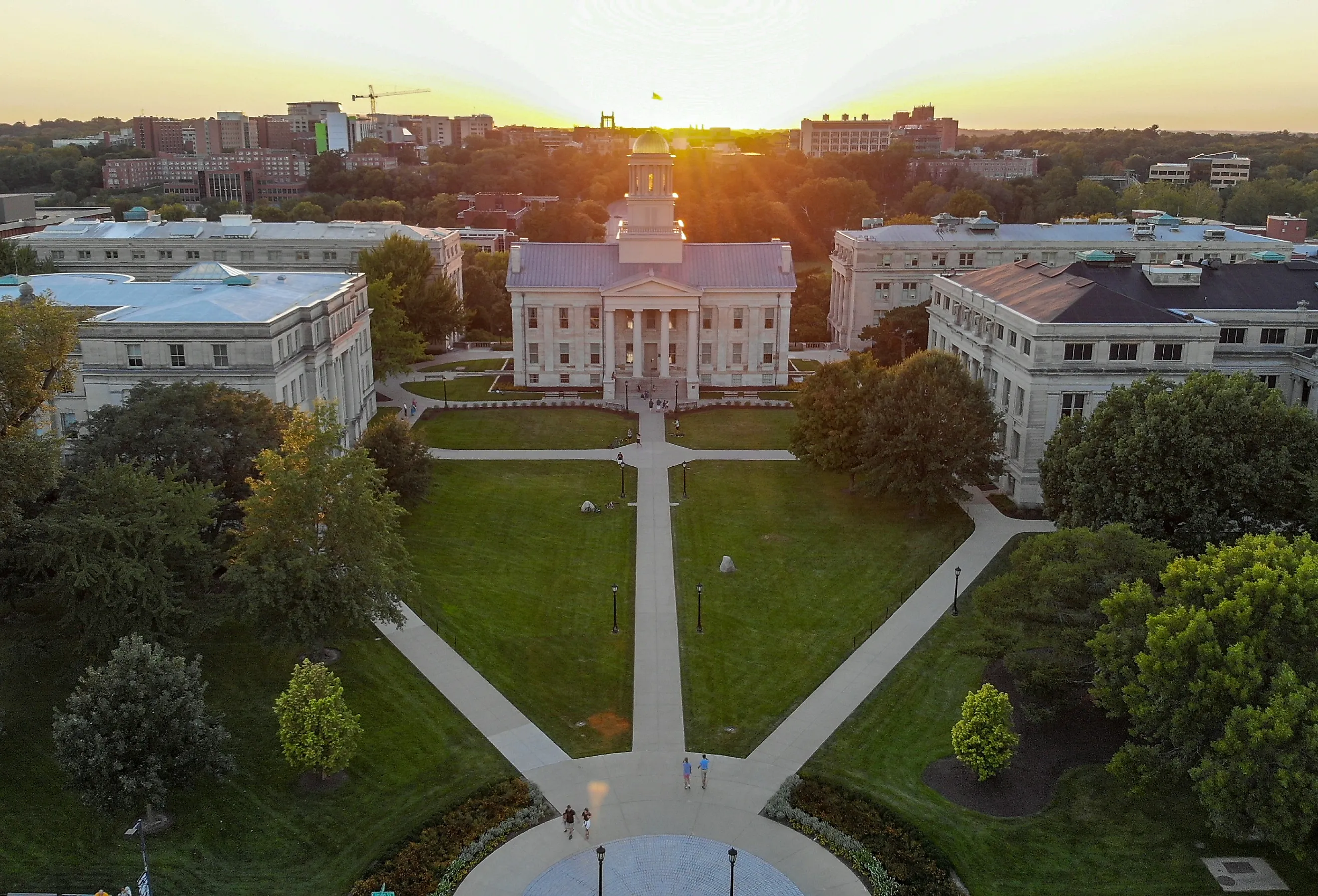 The old State capital building, part of the University of Iowa, Iowa City, Iowa. Image credit Eduardo Medrano via Shutterstock