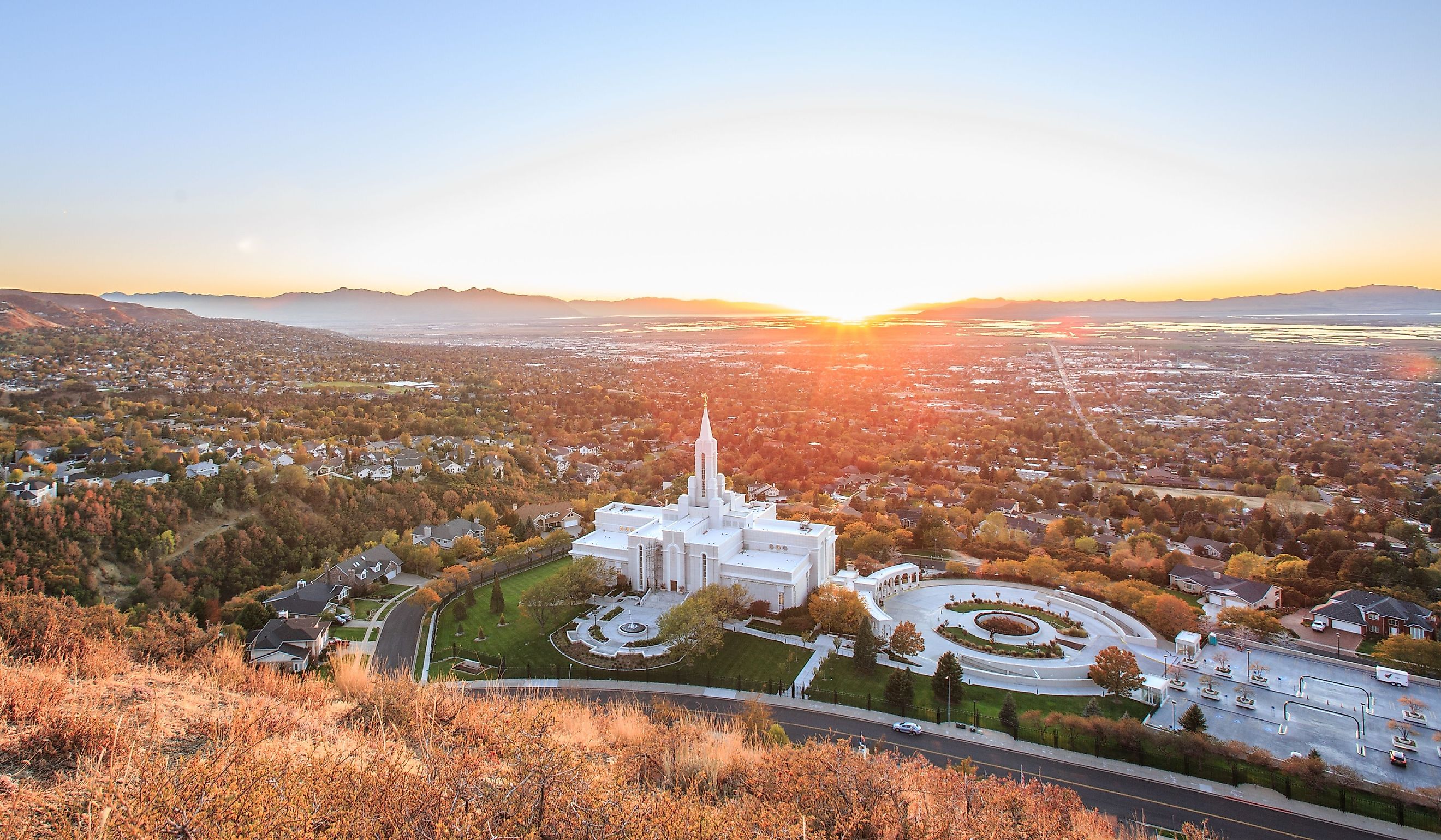 Bountiful Temple In Bountiful, Utah.