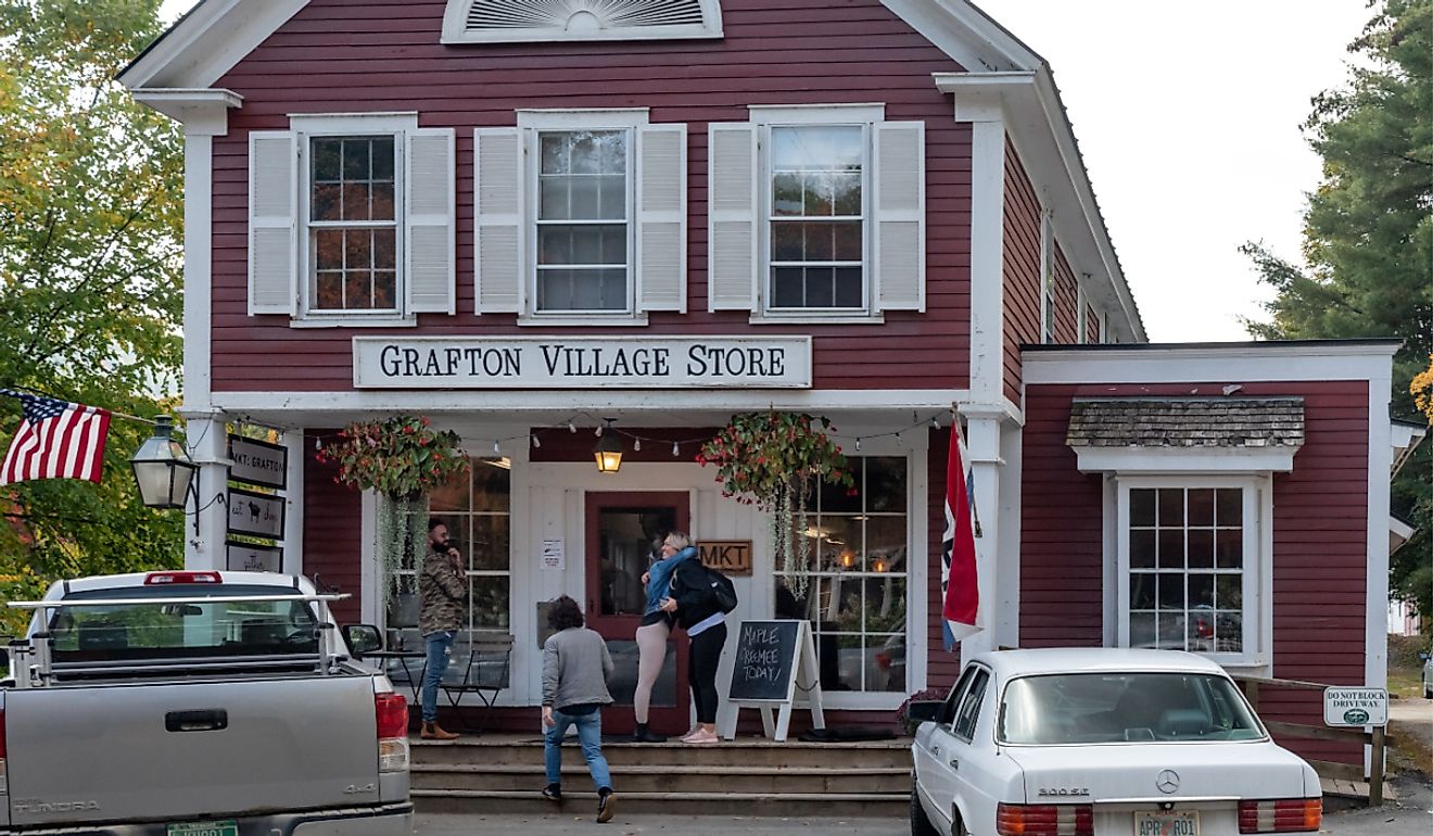 Grafton Village Store, Vermont. Image credit Bob LoCiero via Shutterstock