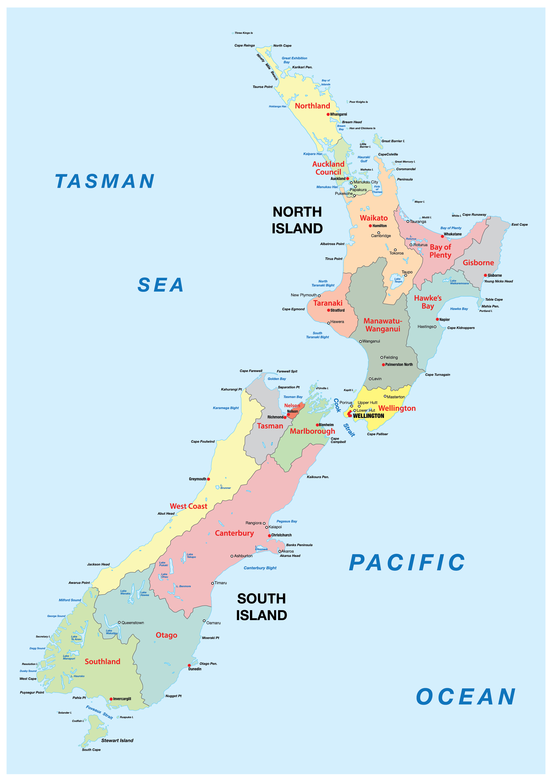 southern alps new zealand map