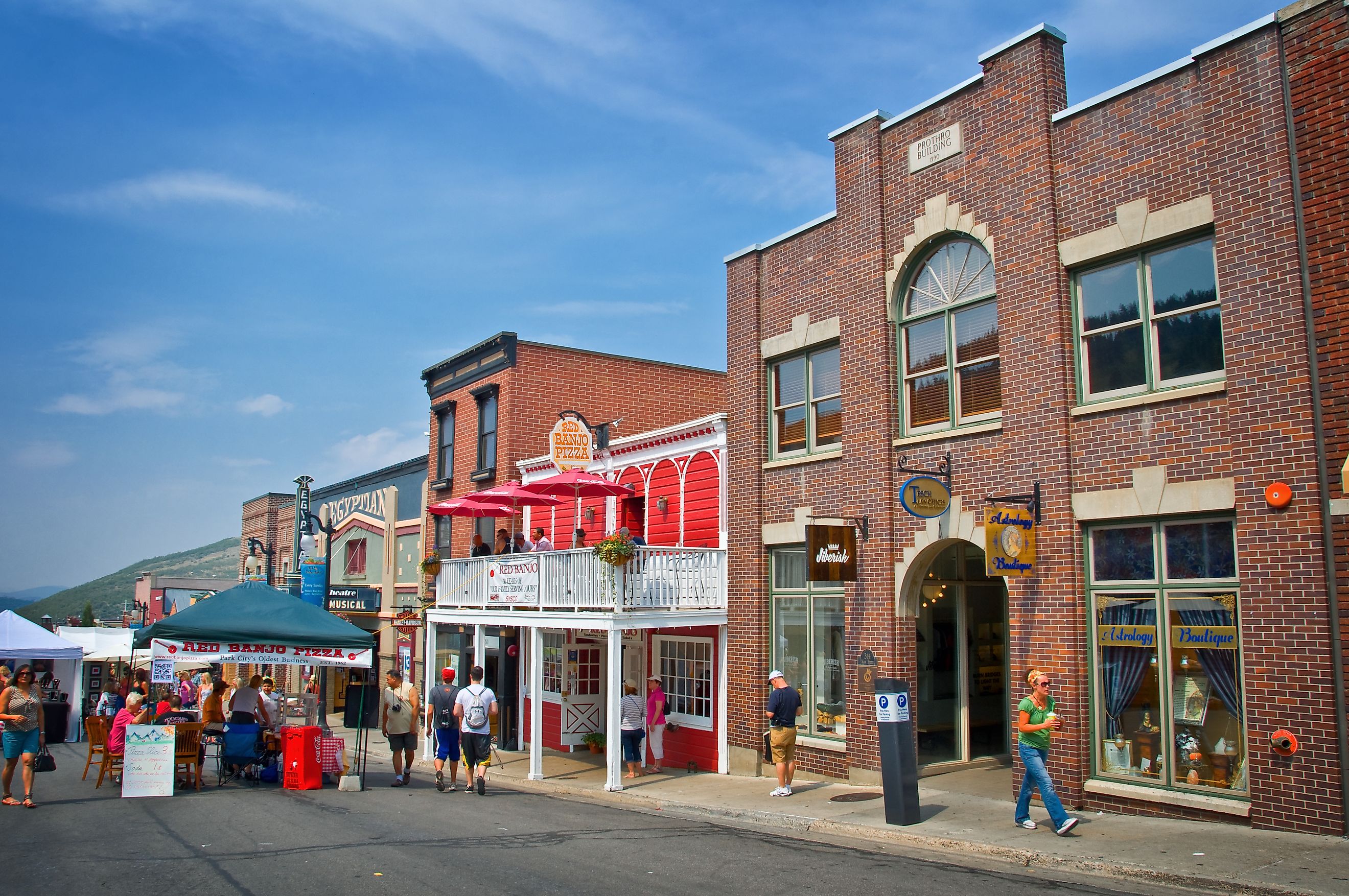 Tourists on the main street of Park City, Utah. Image credit Delpixel via Shutterstock