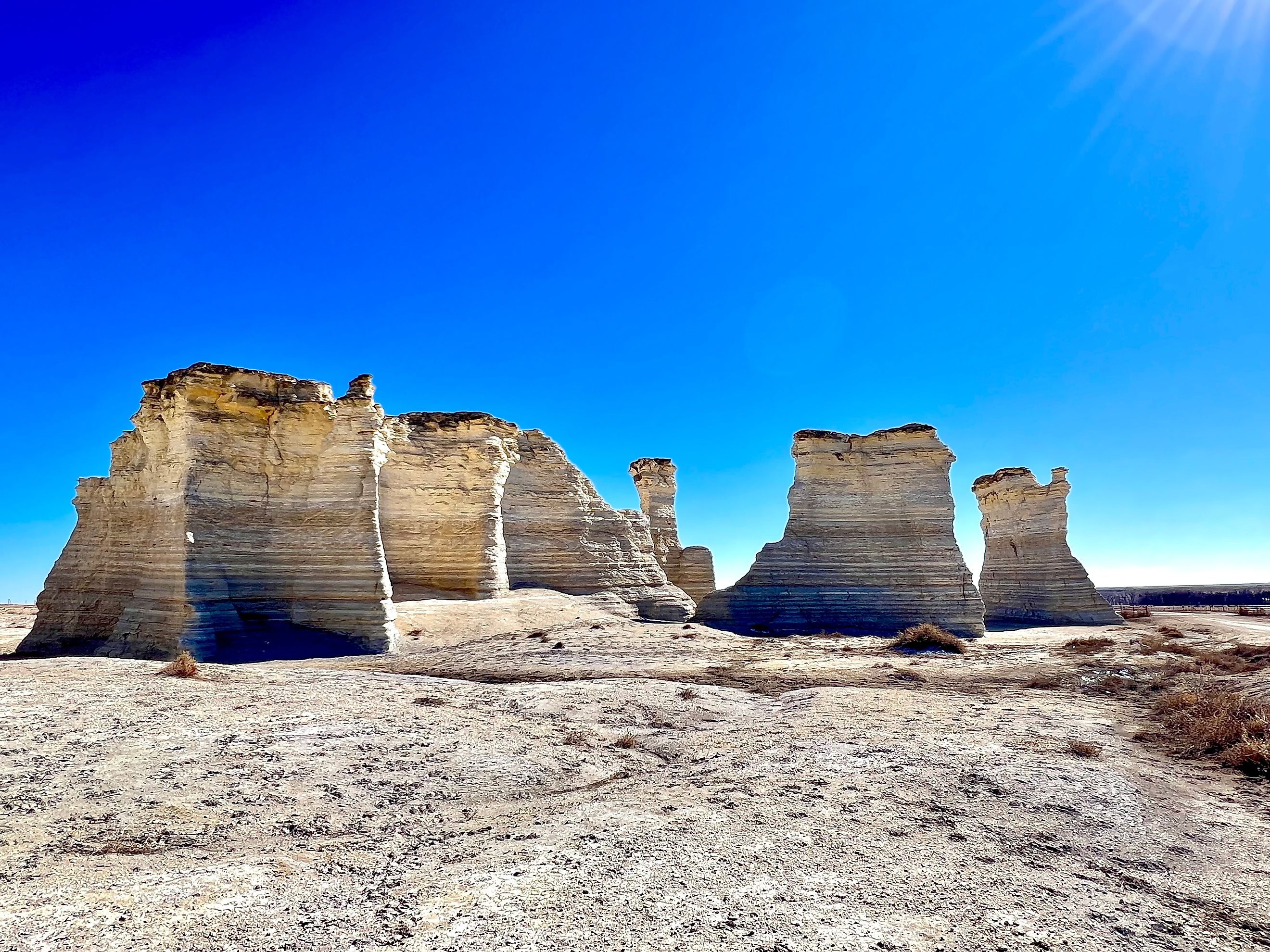 Monument Rocks near Oakley, Kansas.