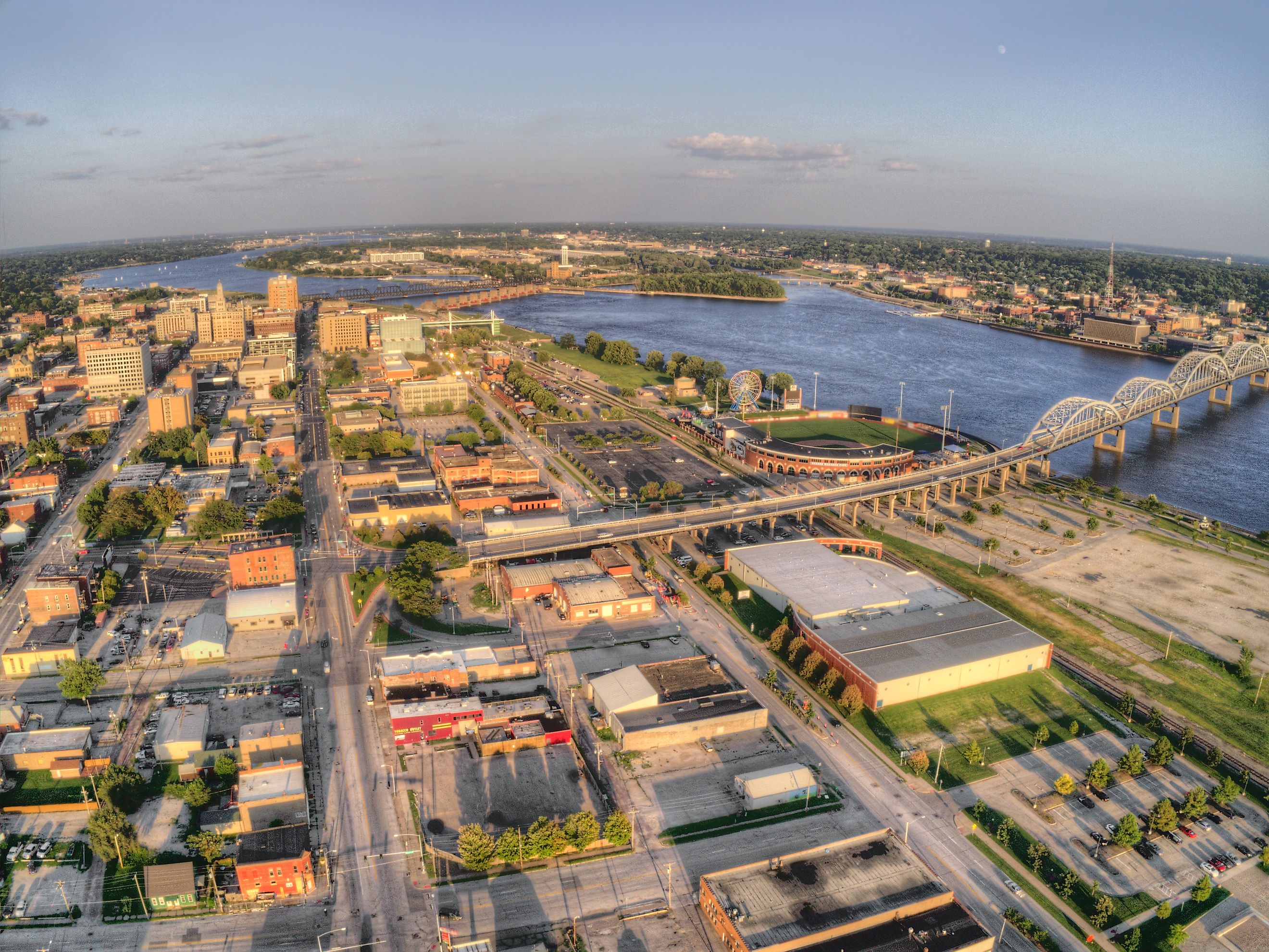 aerial view of davenport