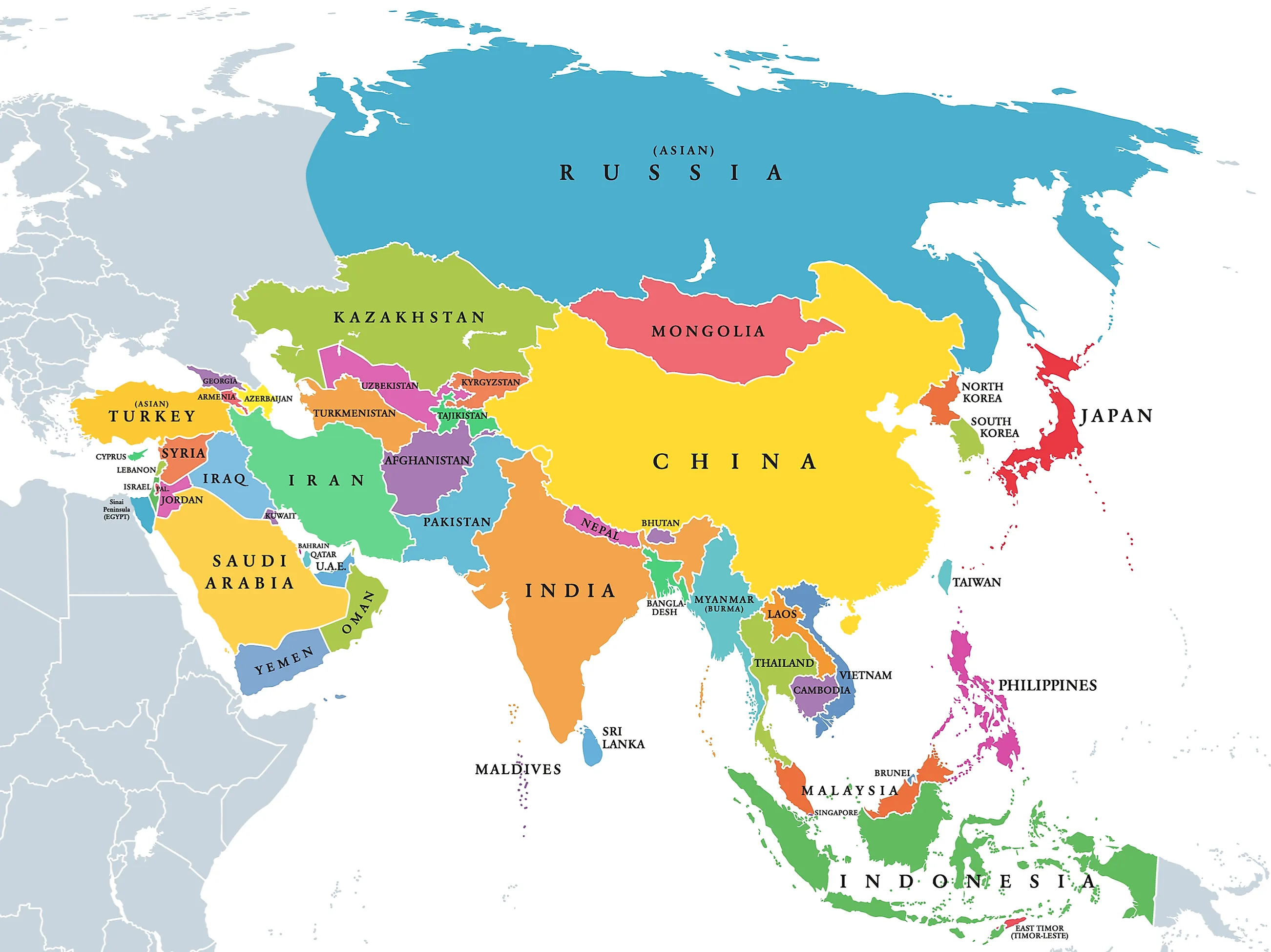 What Are The Five Regions Of Asia WorldAtlas   Shutterstock 1691529337 