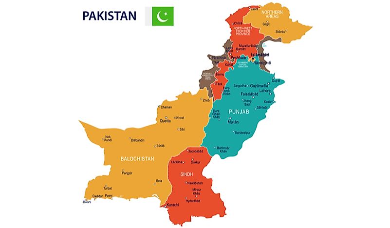 Pakistan Map Showing Provinces And Capital Cities Pak - vrogue.co